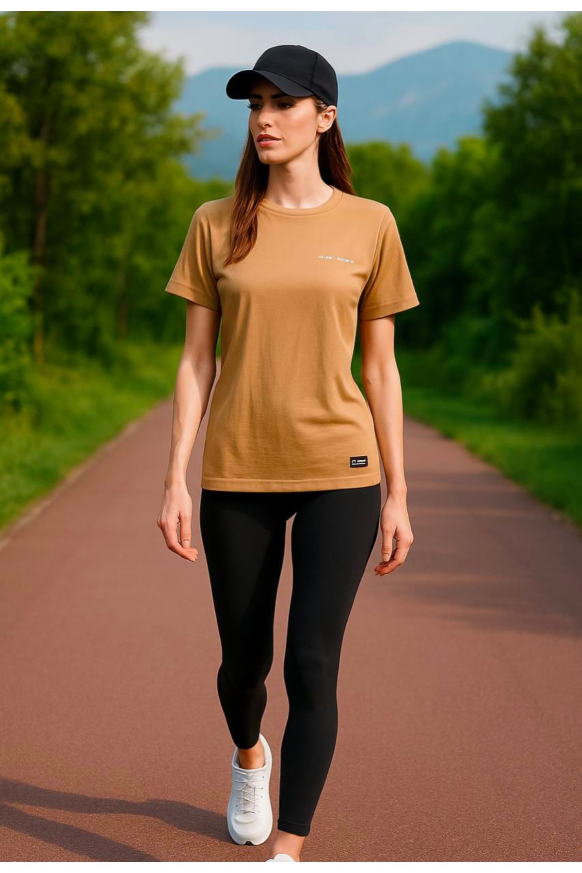 novalook Yanı Şeritli Tayt/T-shirt Takım