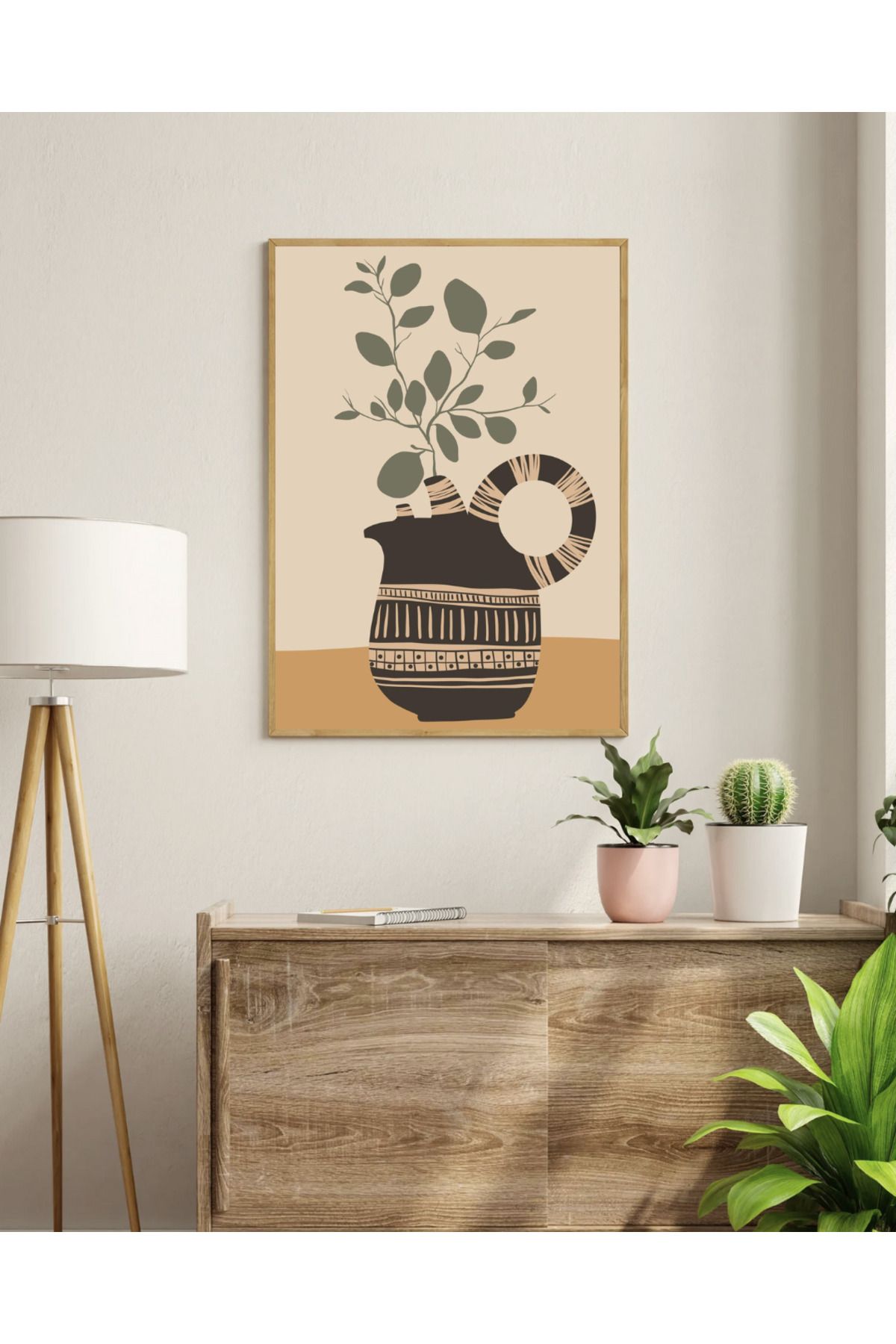 woodhomeworks tek li salon ofis dekor tablo