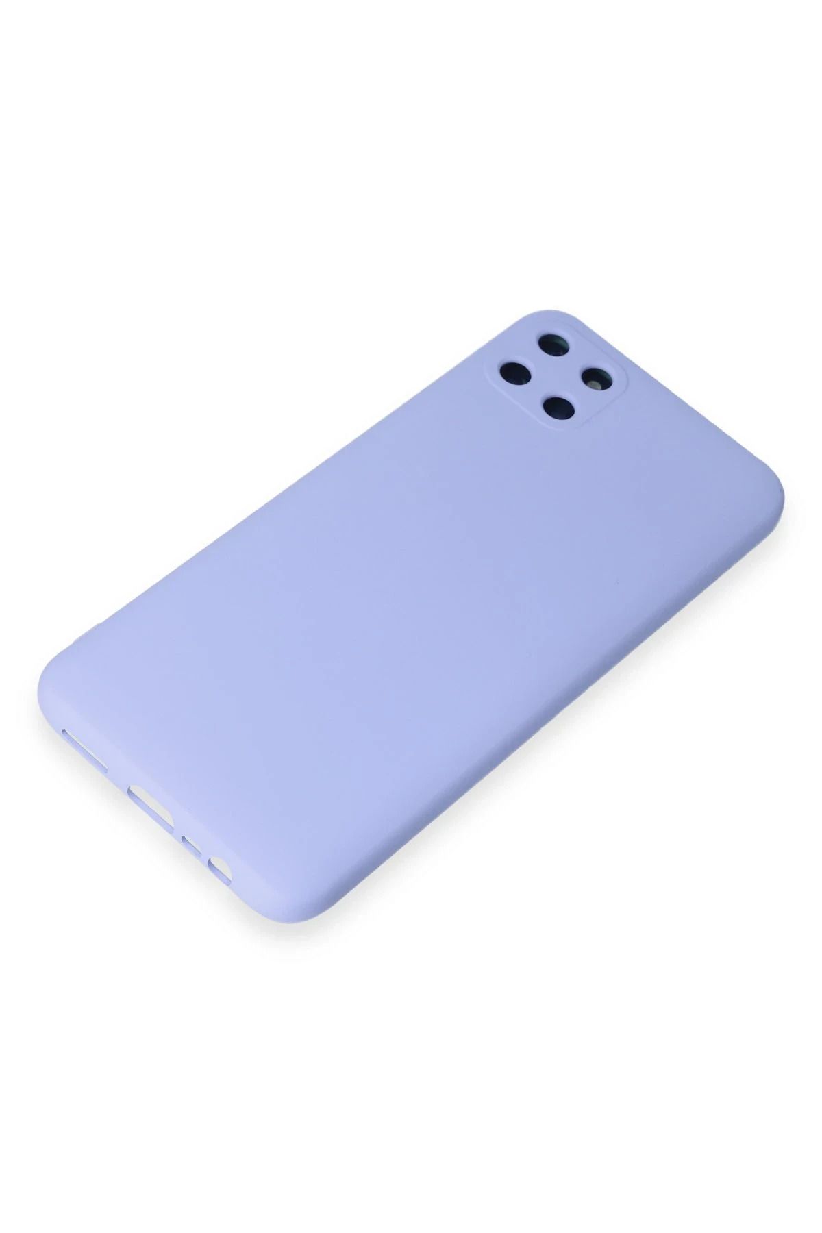 NewFace Realme C11Uyumlu  Kılıf Nano içi Kadife Silikon - Lila BSTMY