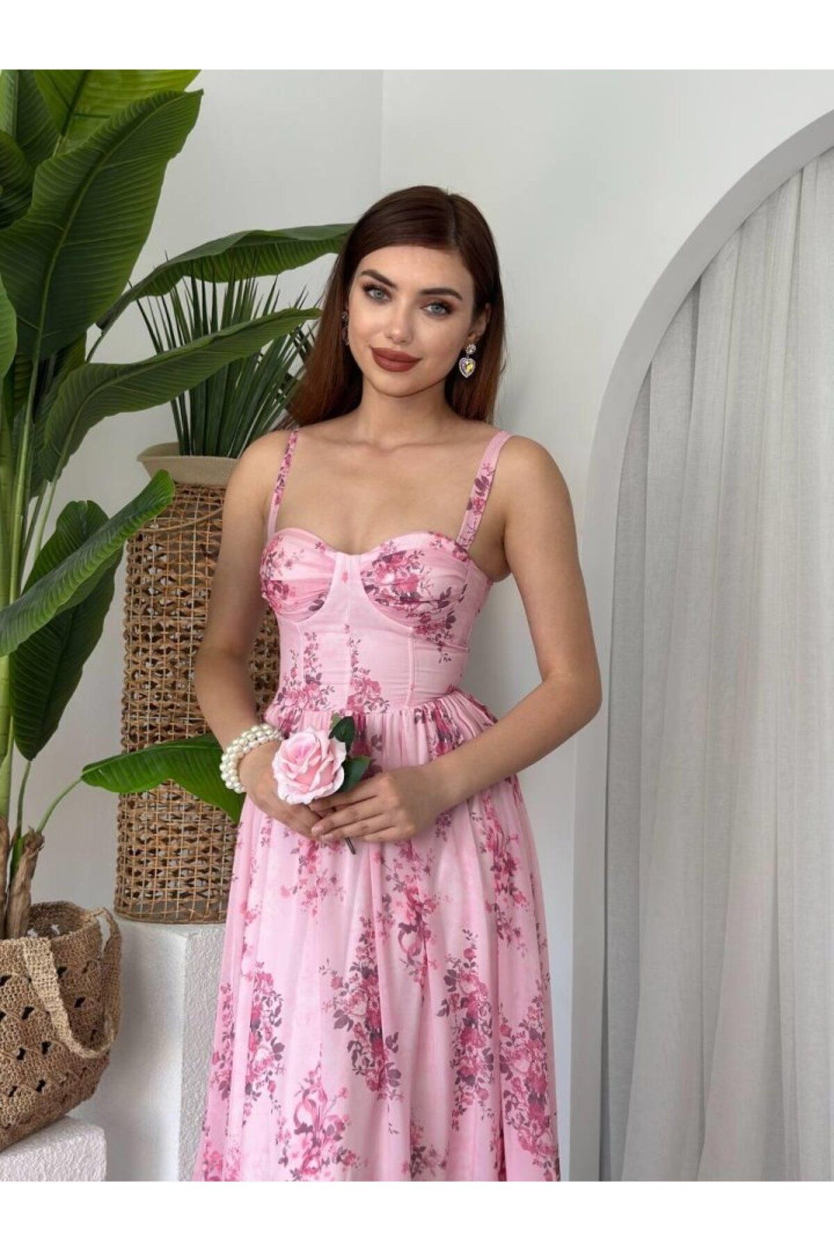ARUZ MODA Jame Askılı Elbise