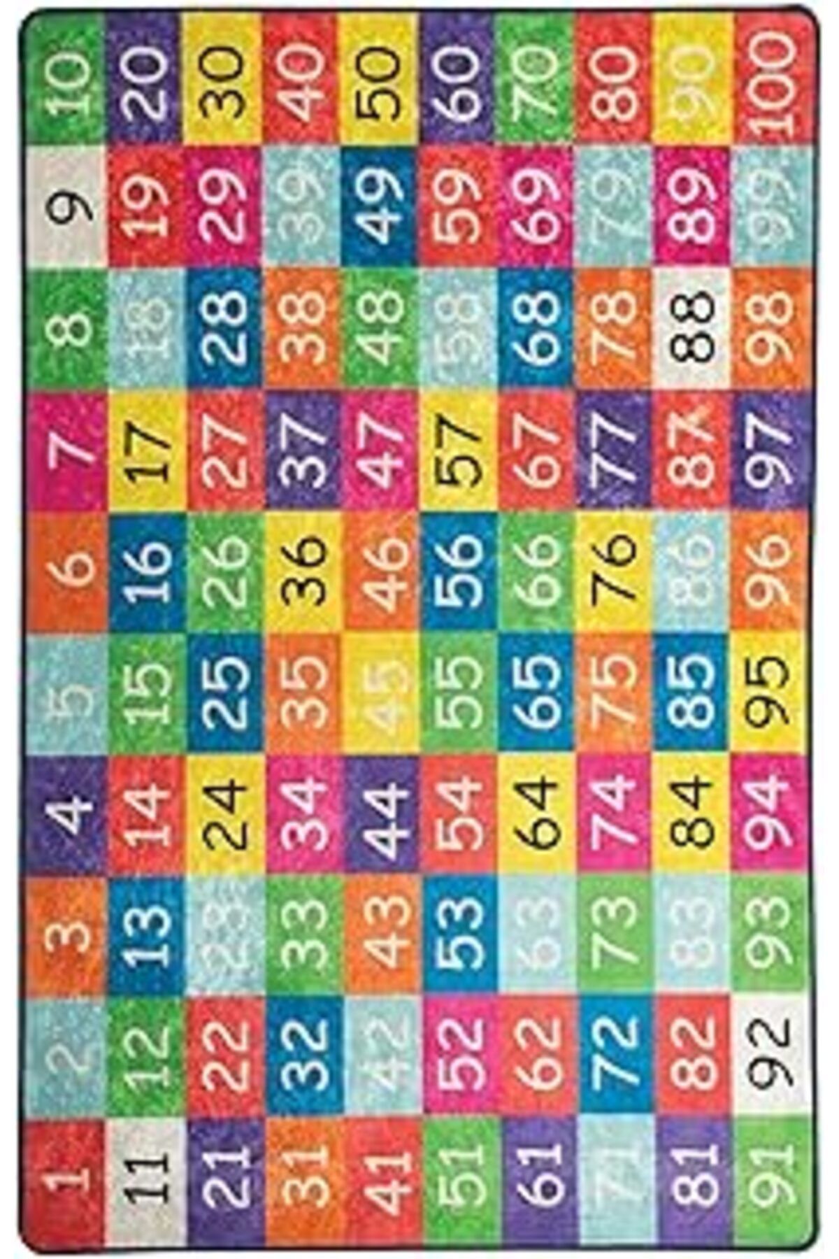 karadağsb Allmode Numbers Çocuk Odası Halısı, 140X190 Cm
