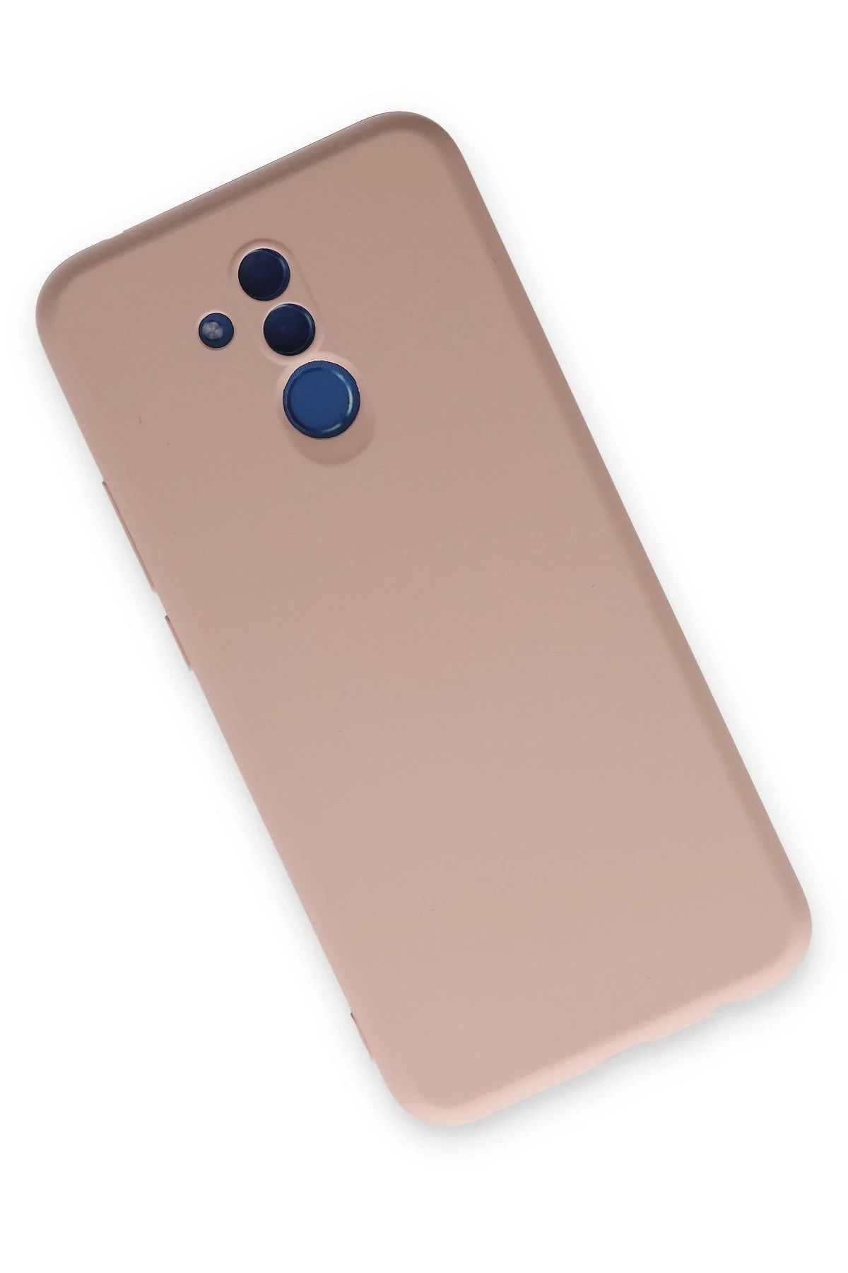 NewFace Huawei Mate 20 Lite Uyumlu Kılıf Nano içi Kadife Silikon - Pudra BSTMY