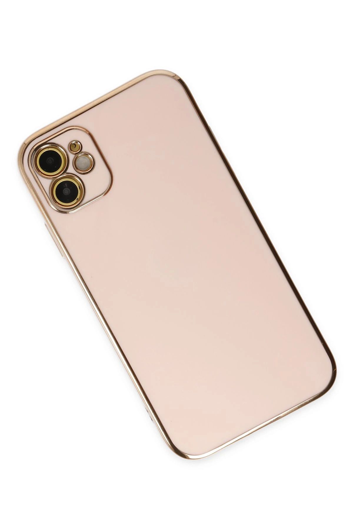 NewFace iPhone 12 Kılıf Volet Silikon - Pembe BSTMY