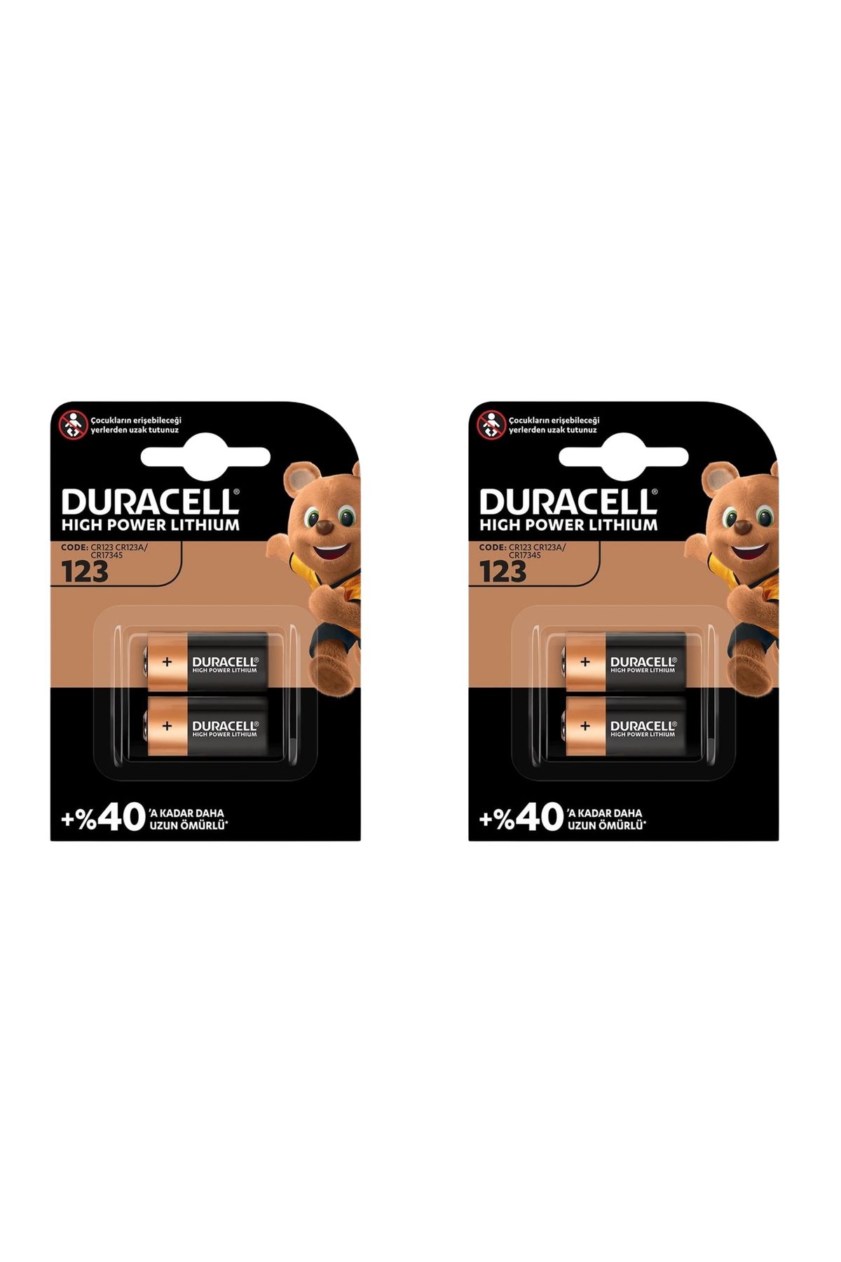 TNL CR123A LİTYUM PİL 2 Lİ PAKET ÖZEL FİYAT (CR123 / CR123A / CR17345)