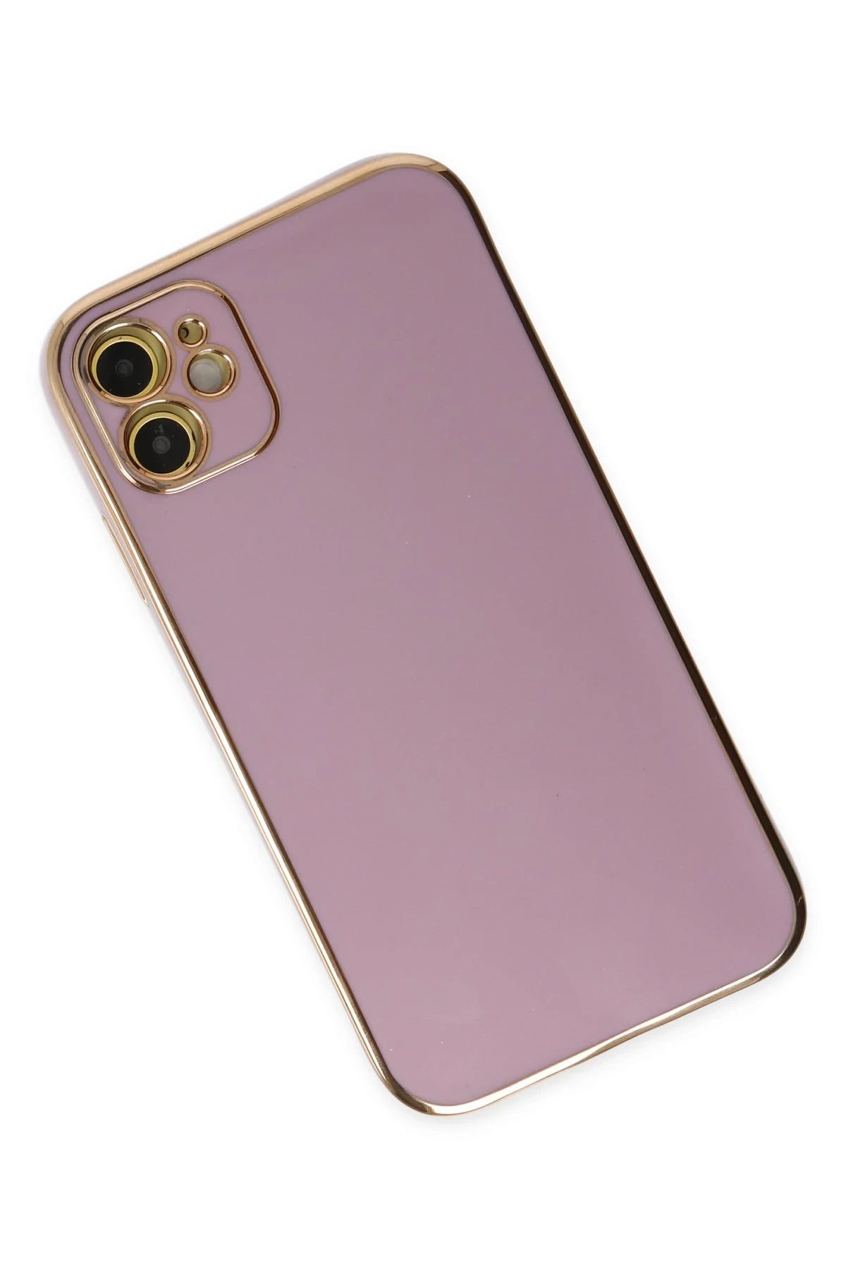 NewFace iPhone 12 Kılıf Volet Silikon - Mor BSTMY