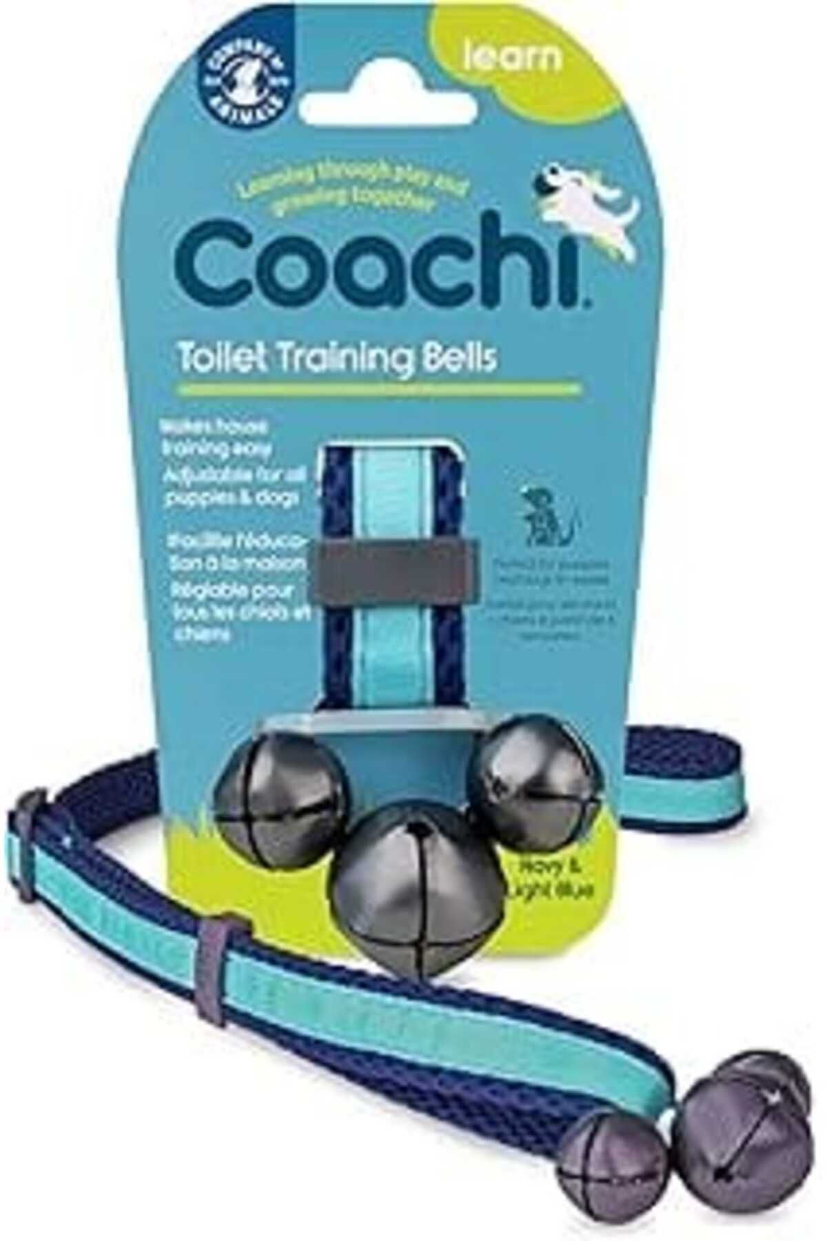 NZM TİCARET Company Of Animals Coachi Tuvalet Eğitim Çanları Lacivert Ve Açık Mavi
