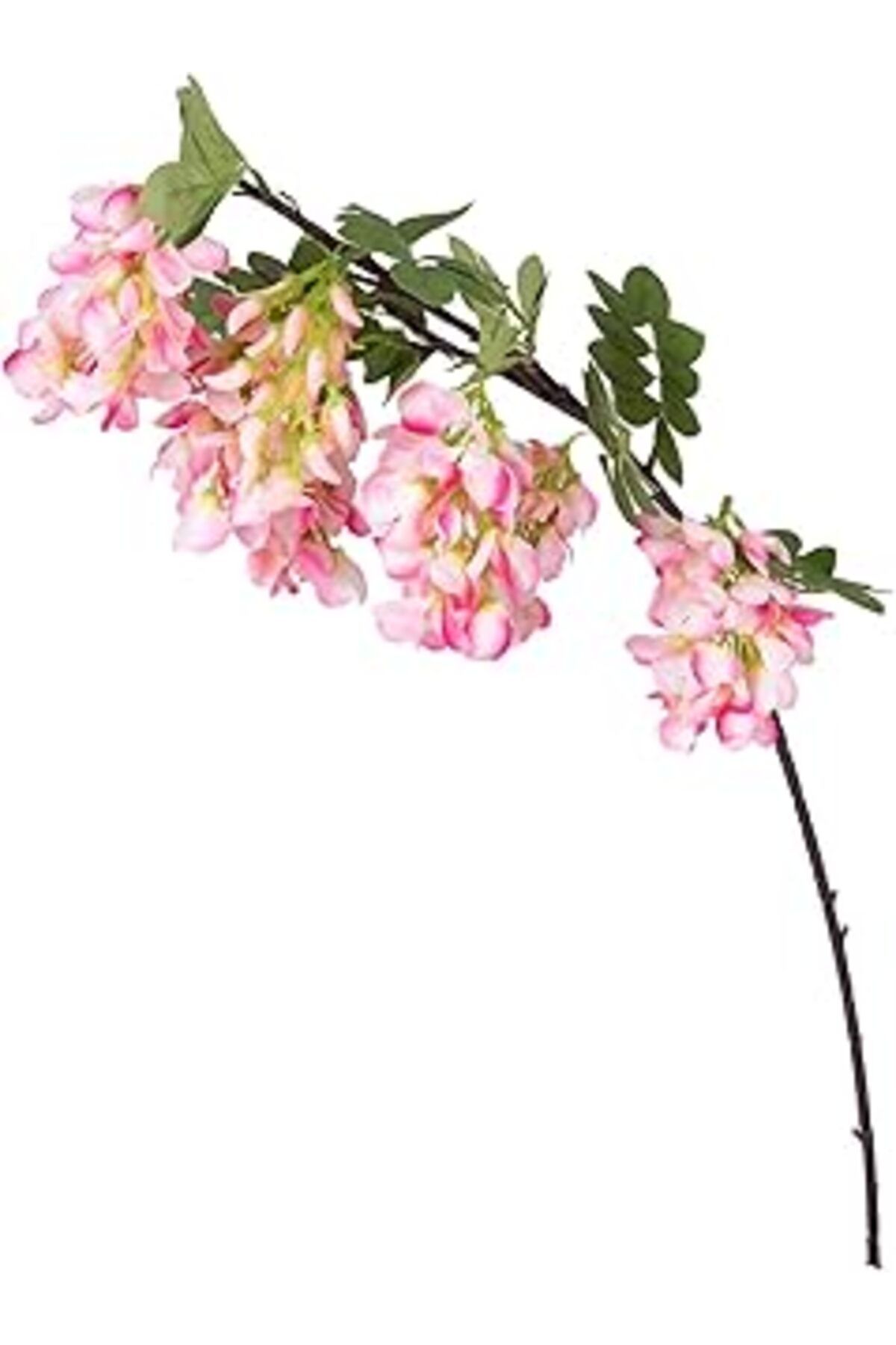 DENİZBİLİŞİM Herdekora Yapay Çiçek Pembe-Beyaz Salkım Visterya 90 Cm.