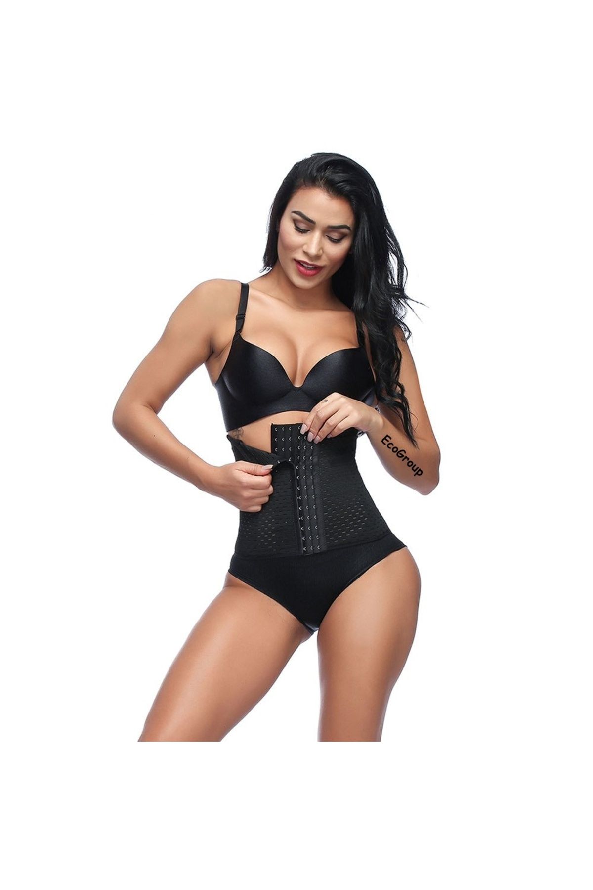 Ecosell 6 Kademe Unisex Inceltici Vücut Şekillendirici Zayıflatıcı Sıkılaştırıcı Lohusa Bel Korsesi Ten