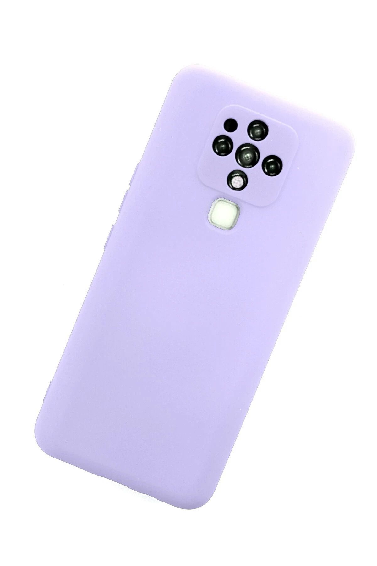 NewFace Tecno Camon 16 Kılıf Nano içi Kadife Silikon - Lila BSTMY