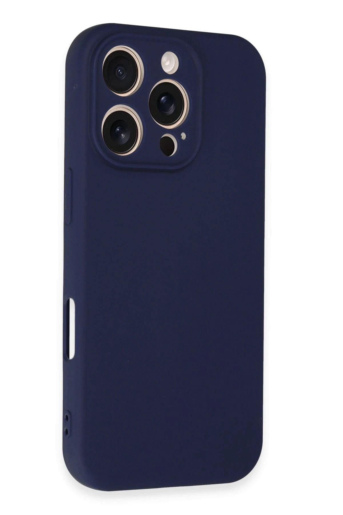 NewFace iPhone 16 Pro Kılıf First Silikon - Lacivert BSTMY