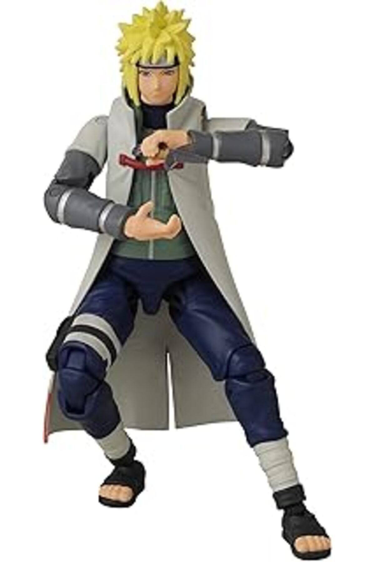 Mu Art Bandai 16 Cm Minato Namikaze Poz Verilebilir Figür, Anime Heroes Naruto Serisi