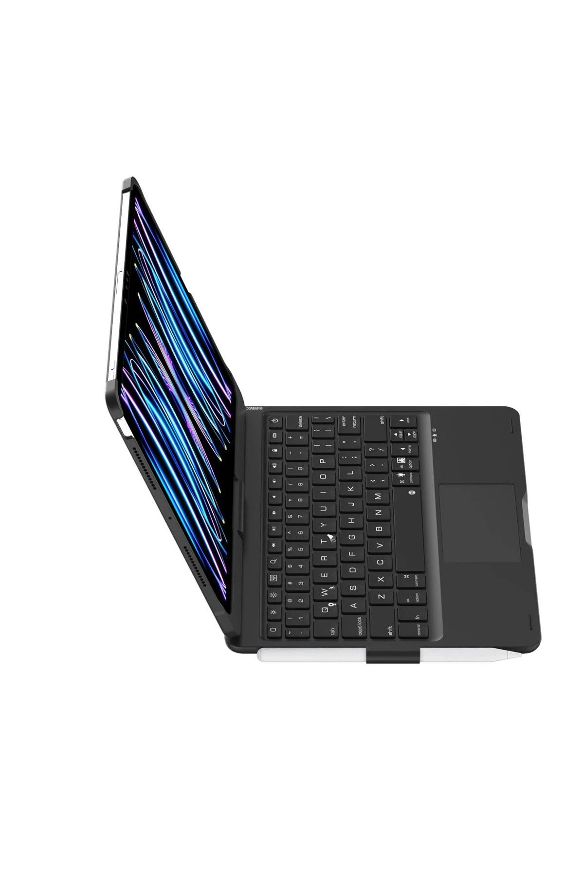 NewFace iPad Pro 11 (2024) F11 ATS Kılıf Magic Dönen Klavyeli Tablet Kılıf - Siyah SVLRS