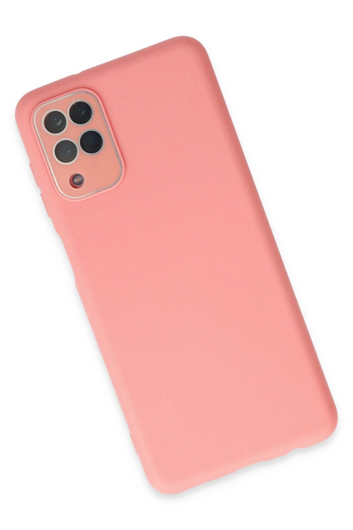 NewFace Samsung Galaxy A22 Kılıf Lansman Glass Kapak - Pembe SVLRS