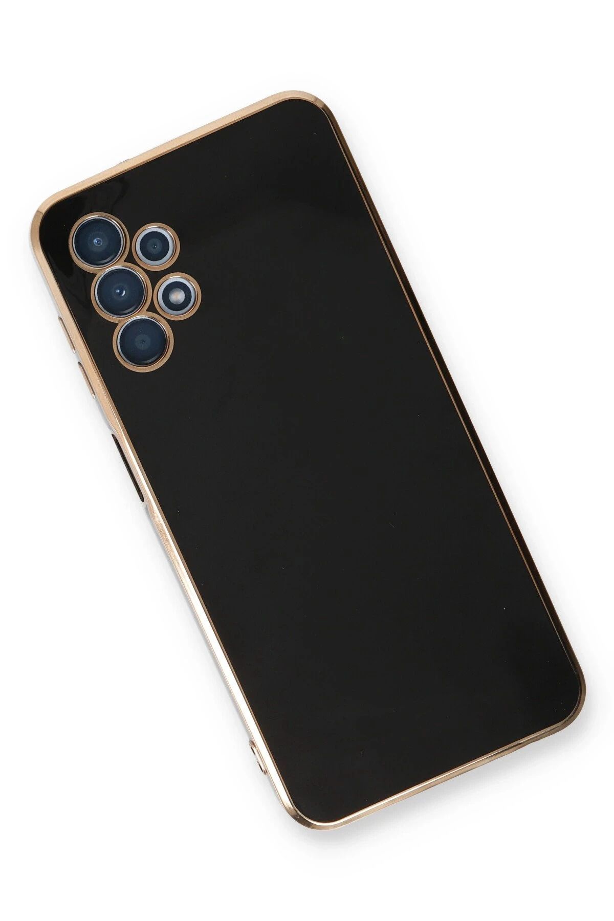 NewFace Samsung Galaxy A13 4G Kılıf Volet Silikon - Siyah WLZOR