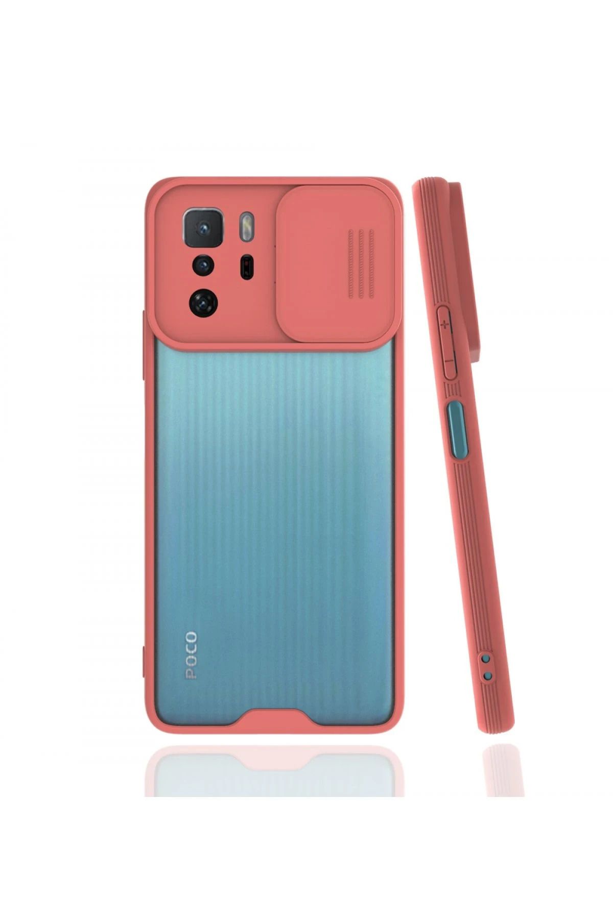 NewFace Xiaomi Poco X3 GT Kılıf Platin Kamera Koruma Silikon - Pembe SVLRS
