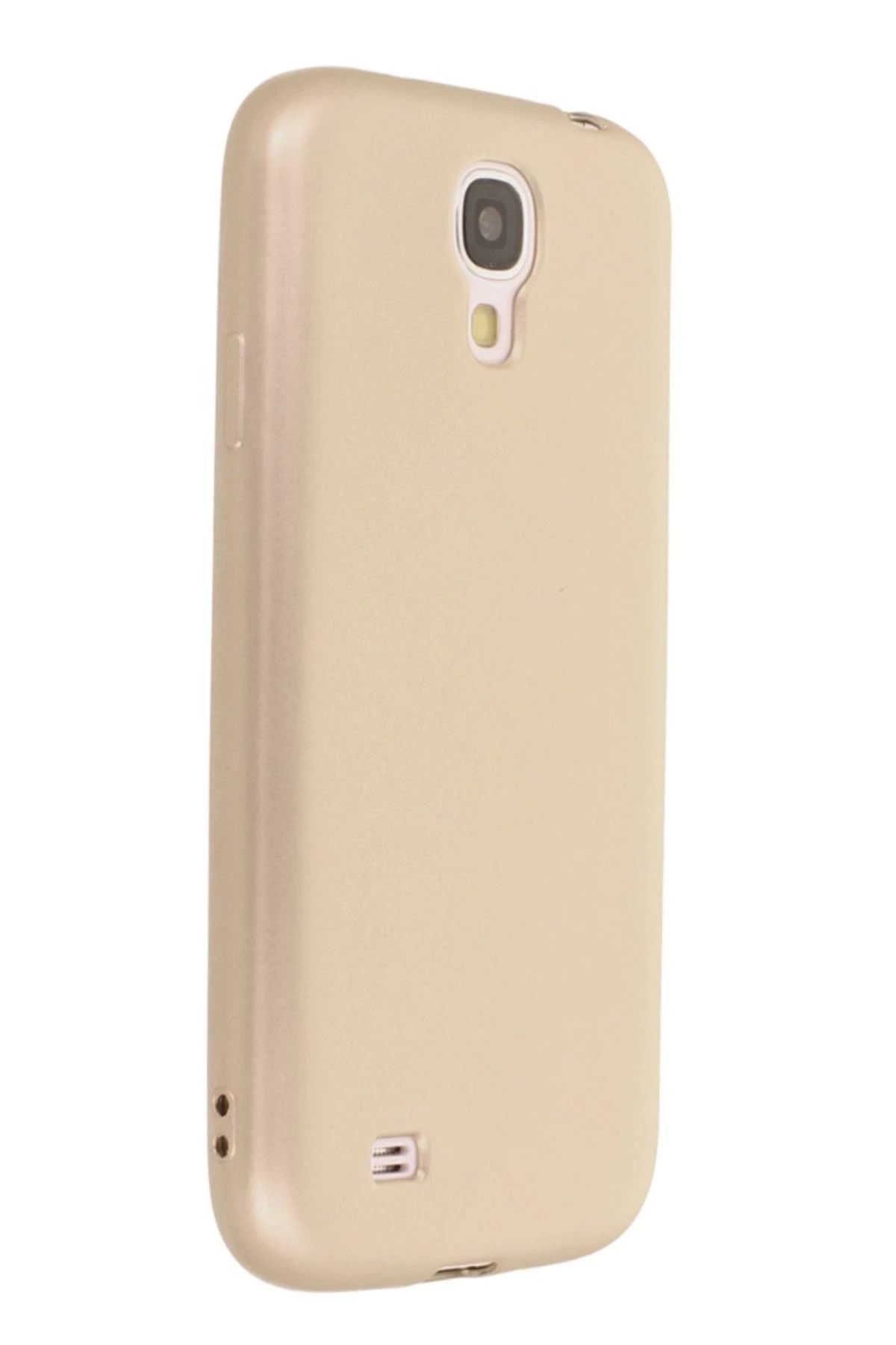 NewFace Samsung Galaxy i9500 / S4 Kılıf First Silikon - Gold NRMSA