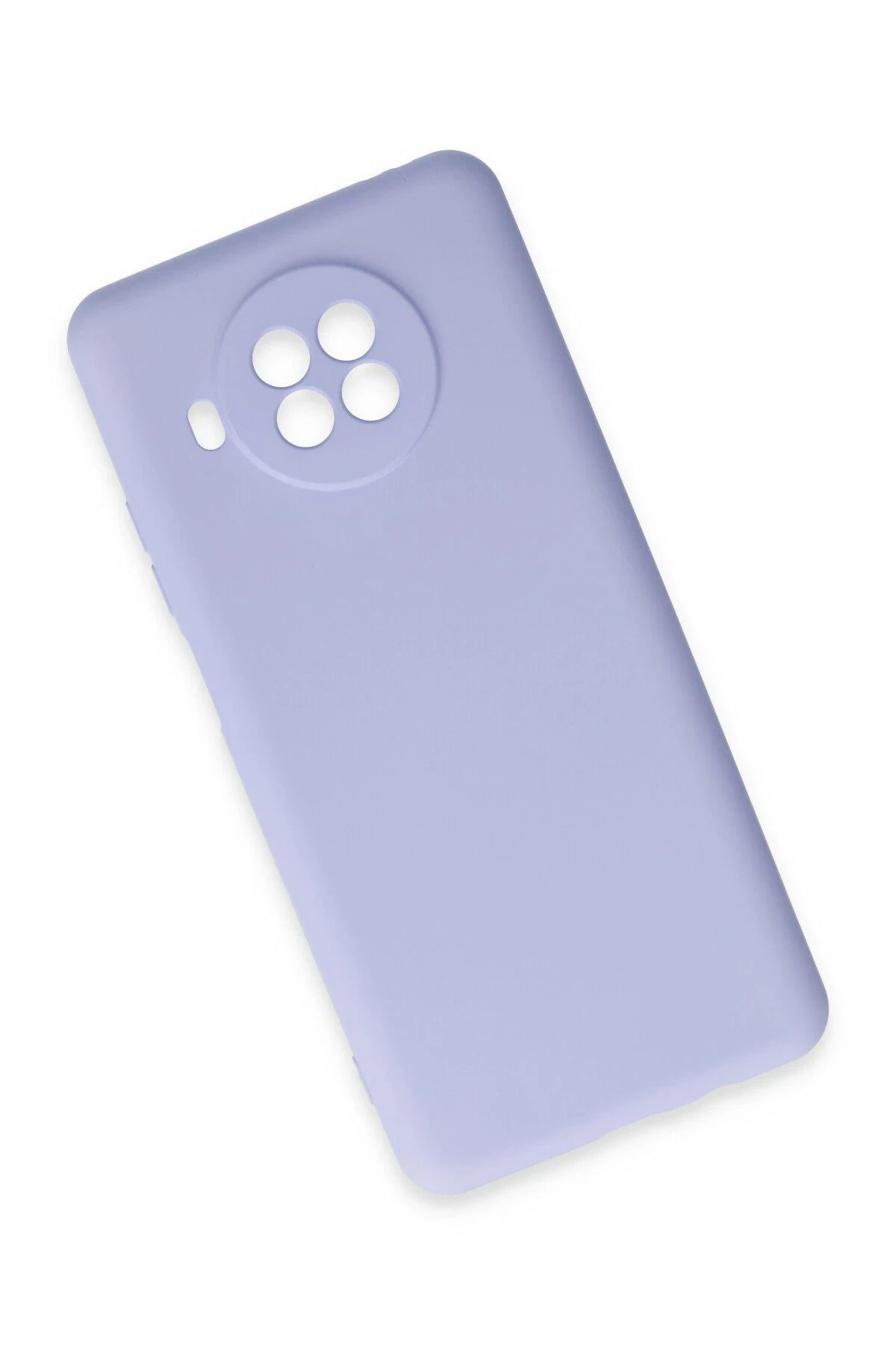 NewFace Xiaomi Mi 10T Lite  Uyumlu Kılıf Nano içi Kadife Silikon - Lila BSTMY