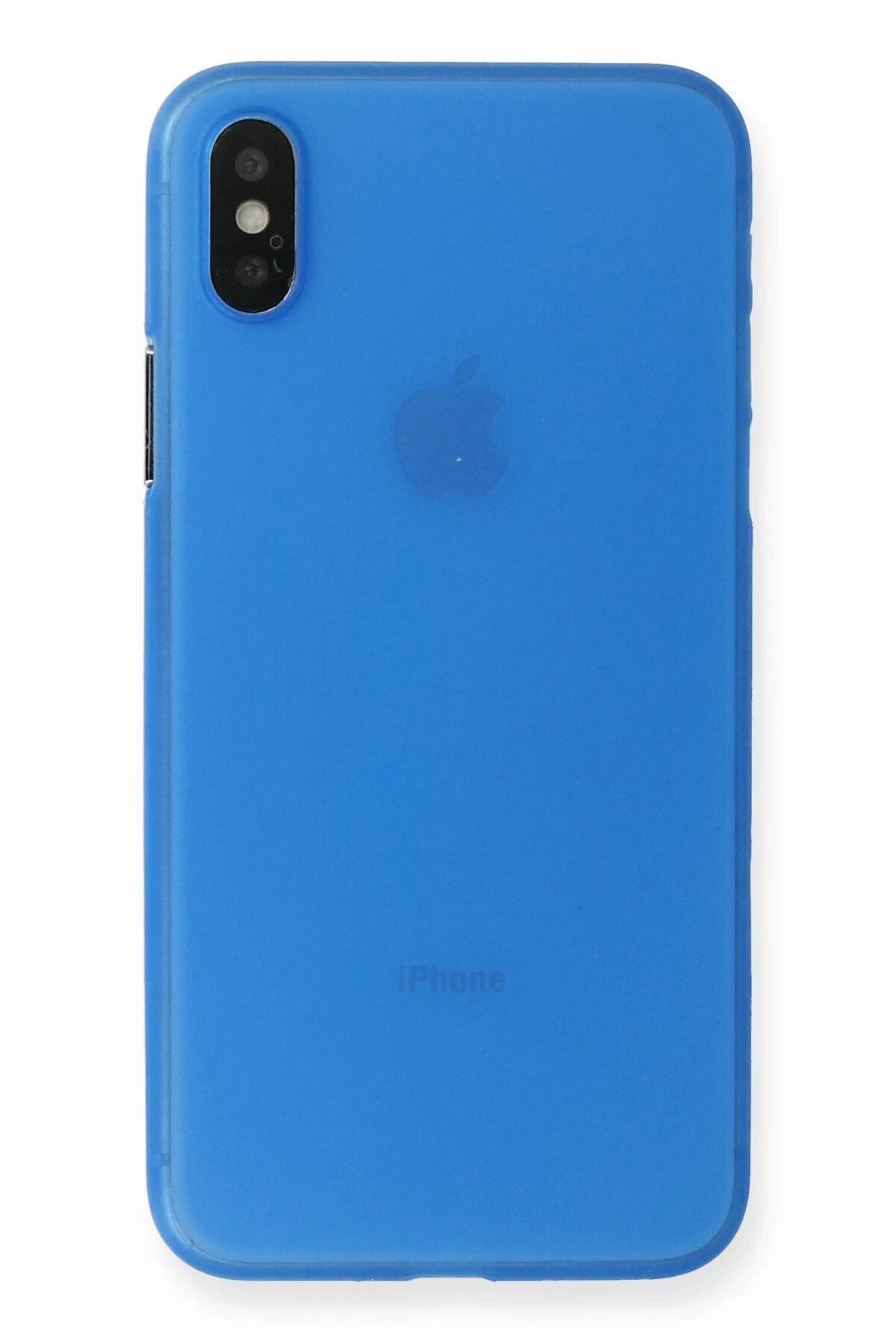 NewFace iPhone XS Max Kılıf PP Ultra İnce Kapak - Mavi SVLRS