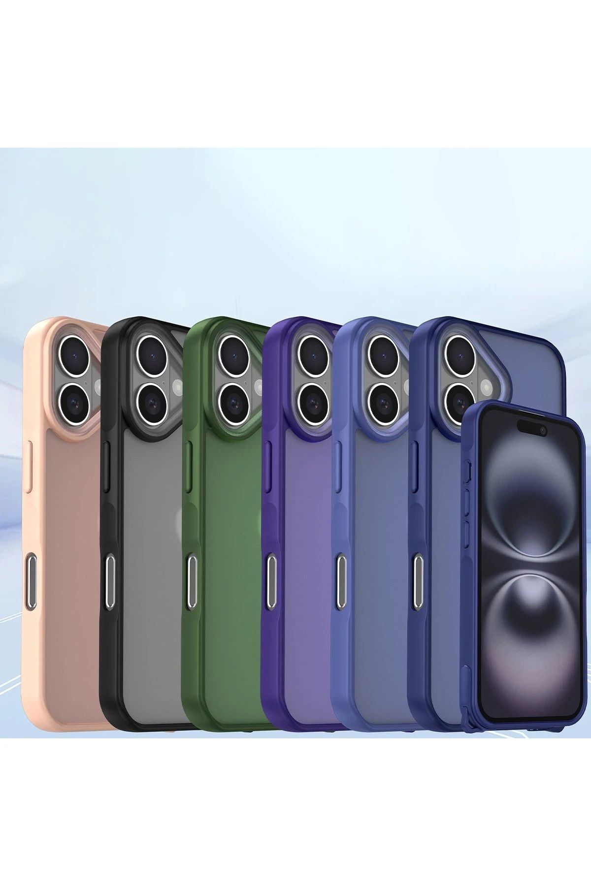 NewFace iPhone 16 Kılıf Elegant Kapak - Titan Gri SVLRS