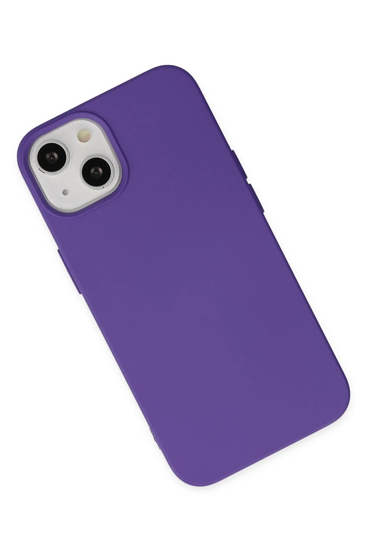 NewFace iPhone 14 Plus uyumlu Kılıf Nano içi Kadife Silikon - Mor BSTMY