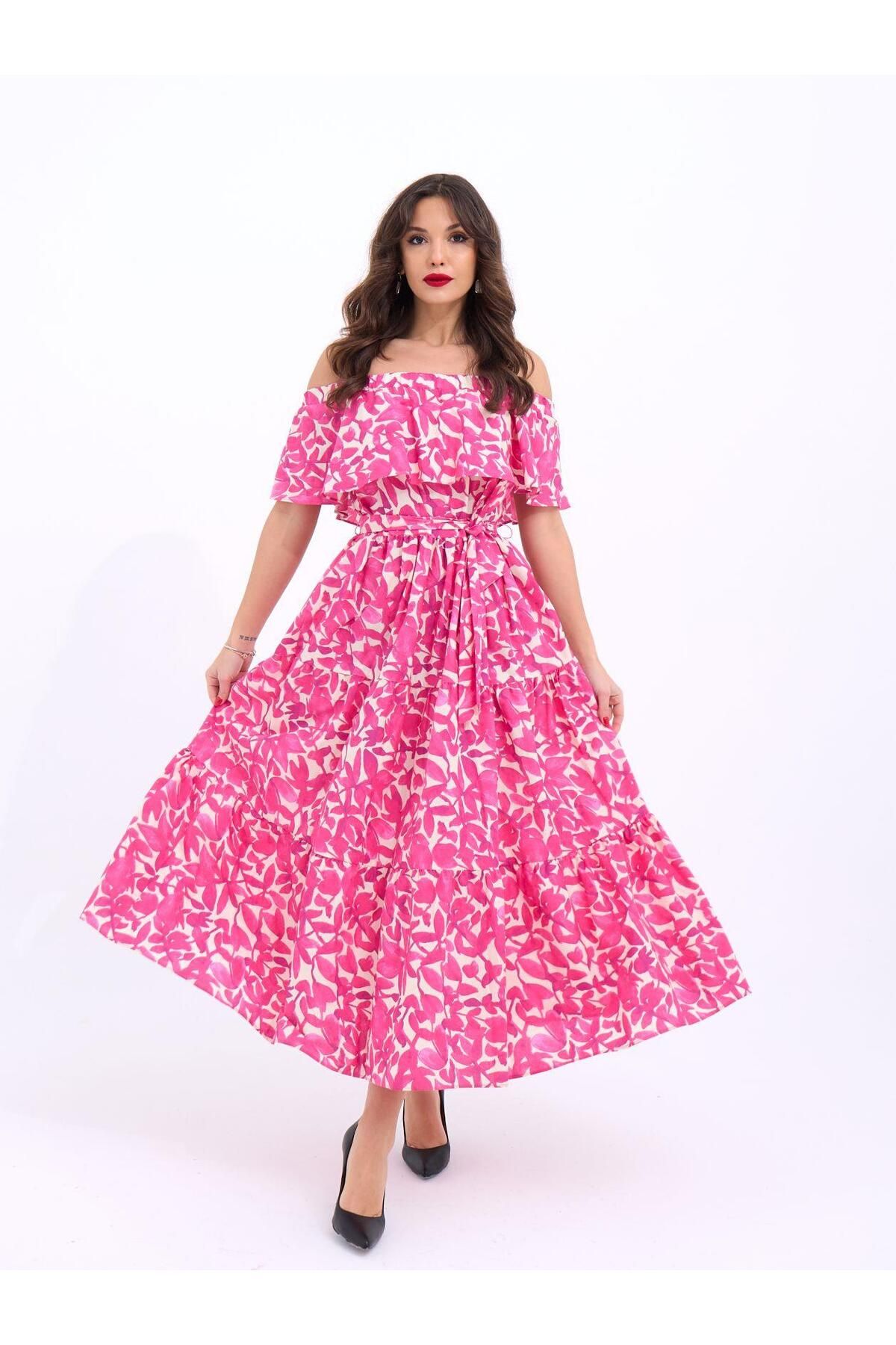 ARUZ MODA 6473 ELBİSE-CAGLİARİ