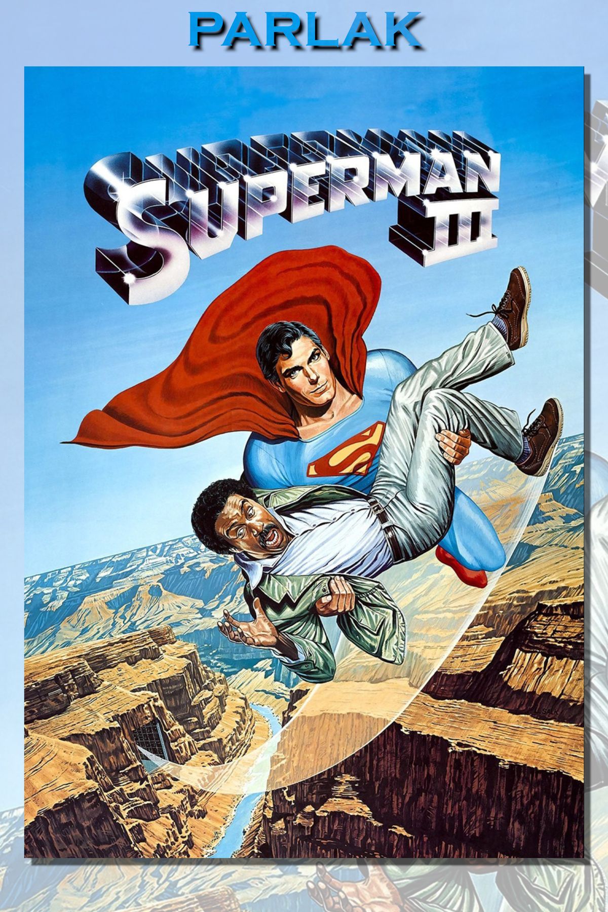 CALLWOOD Retro Superman Çerçevesiz Film Tablo,Poster - Duvar Kağıdı Yüksek Kaliteli Baskı