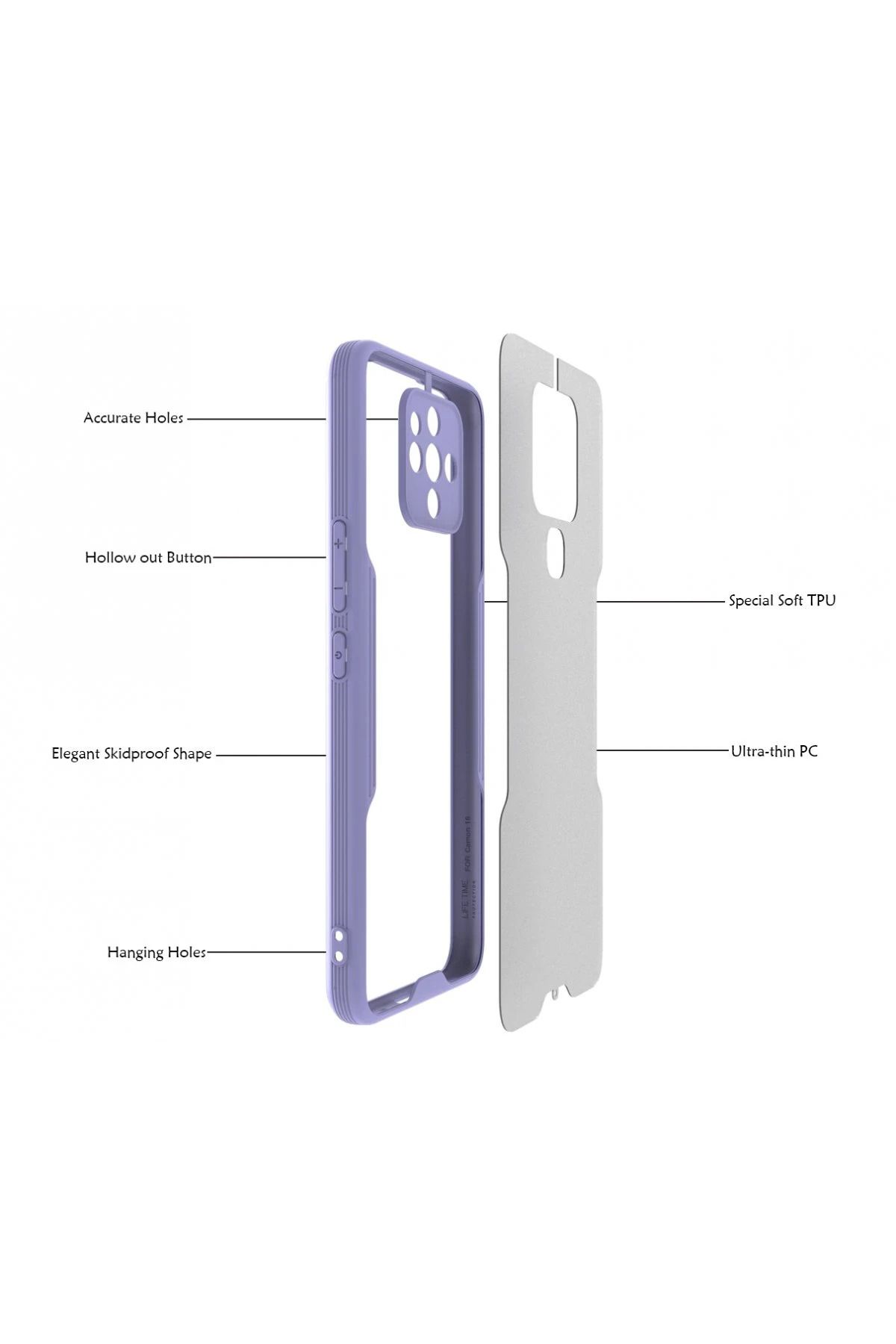 NewFace Tecno Camon 16 Kılıf Platin Silikon - Pembe SVLRS