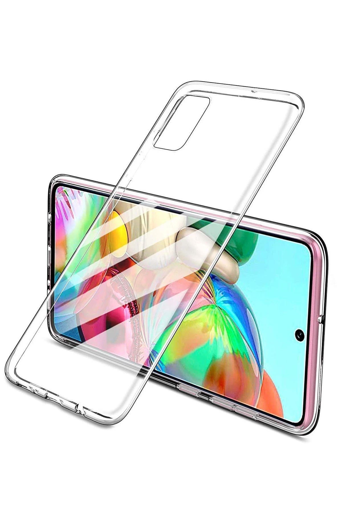 NewFace Realme 7 Pro Kılıf Lüx Şeffaf Silikon - Şeffaf SVLRS