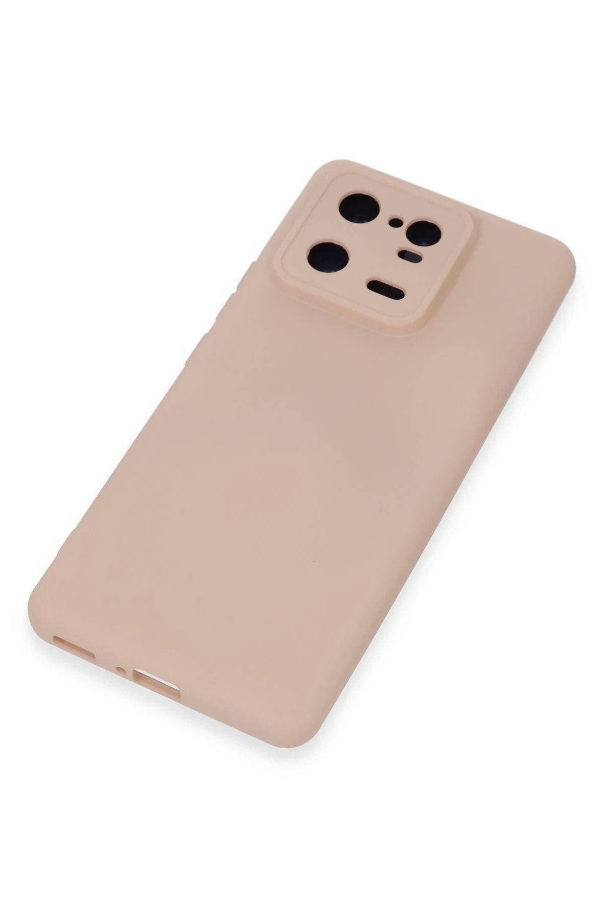 NewFace Xiaomi Mi 13 Pro uyumlu  Kılıf Nano içi Kadife Silikon - Pudra BSTMY