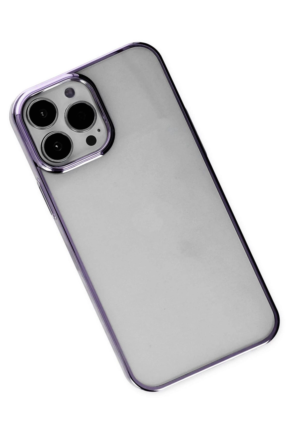 NewFace iPhone 13 Pro Max Kılıf Element Silikon - Mor DPMAH