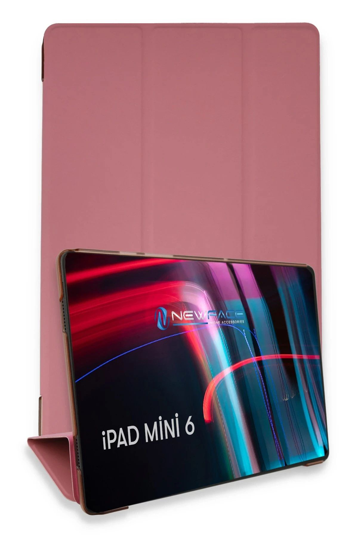 NewFace iPad Mini 6 Kılıf Tablet Smart Kılıf - Pembe BSTMY