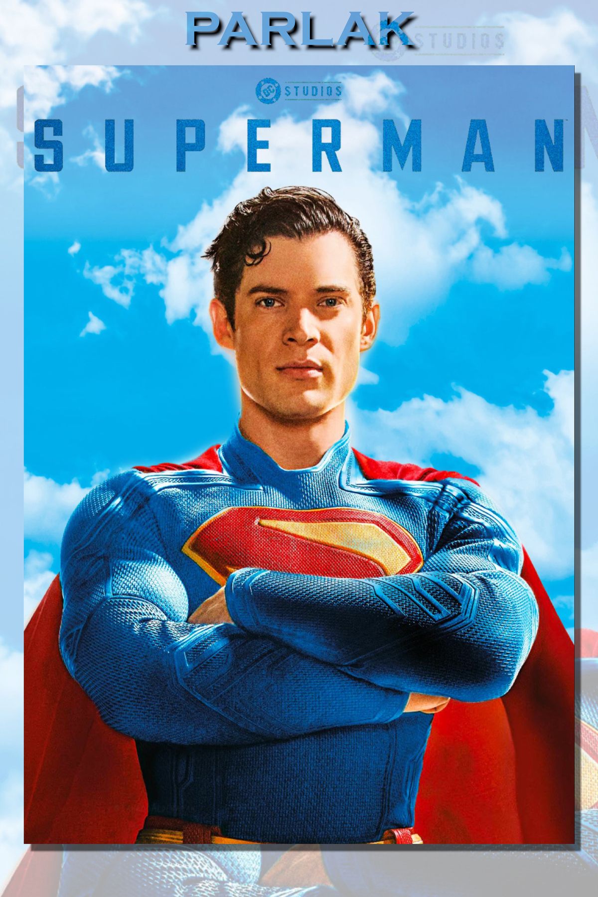 CALLWOOD Superman Çerçevesiz Film Tablo,Poster - Duvar Kağıdı Yüksek Kaliteli Baskı