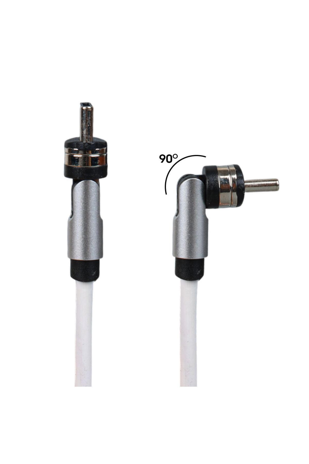 Emperium BEYAZ 3İN1 (TYPE C- LİGHTNİNG- MİCRO USB) MANYETİK UÇ TAŞINABİLİR ŞARJ KABLOSU (5122)
