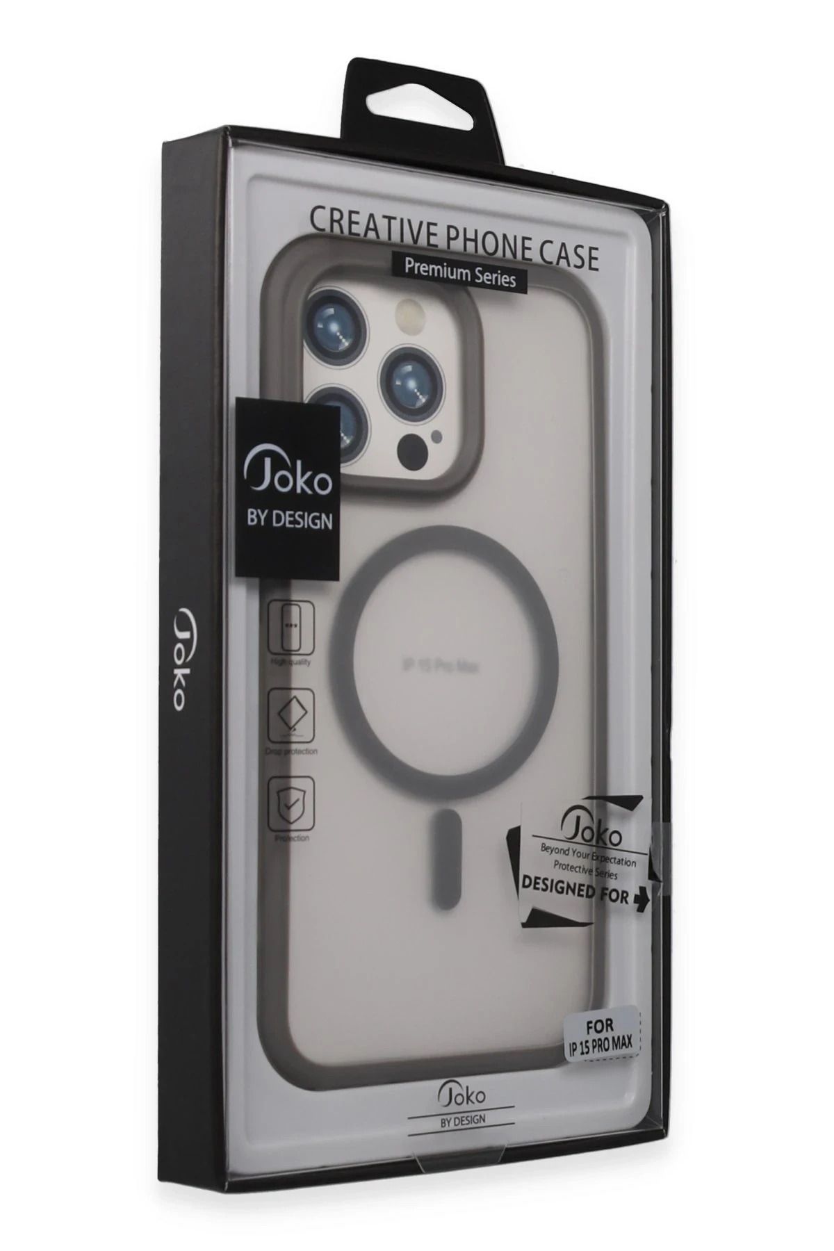Joko iPhone 15 Toras Airbag Magsafe Kapak - Titan Gri SVLRS