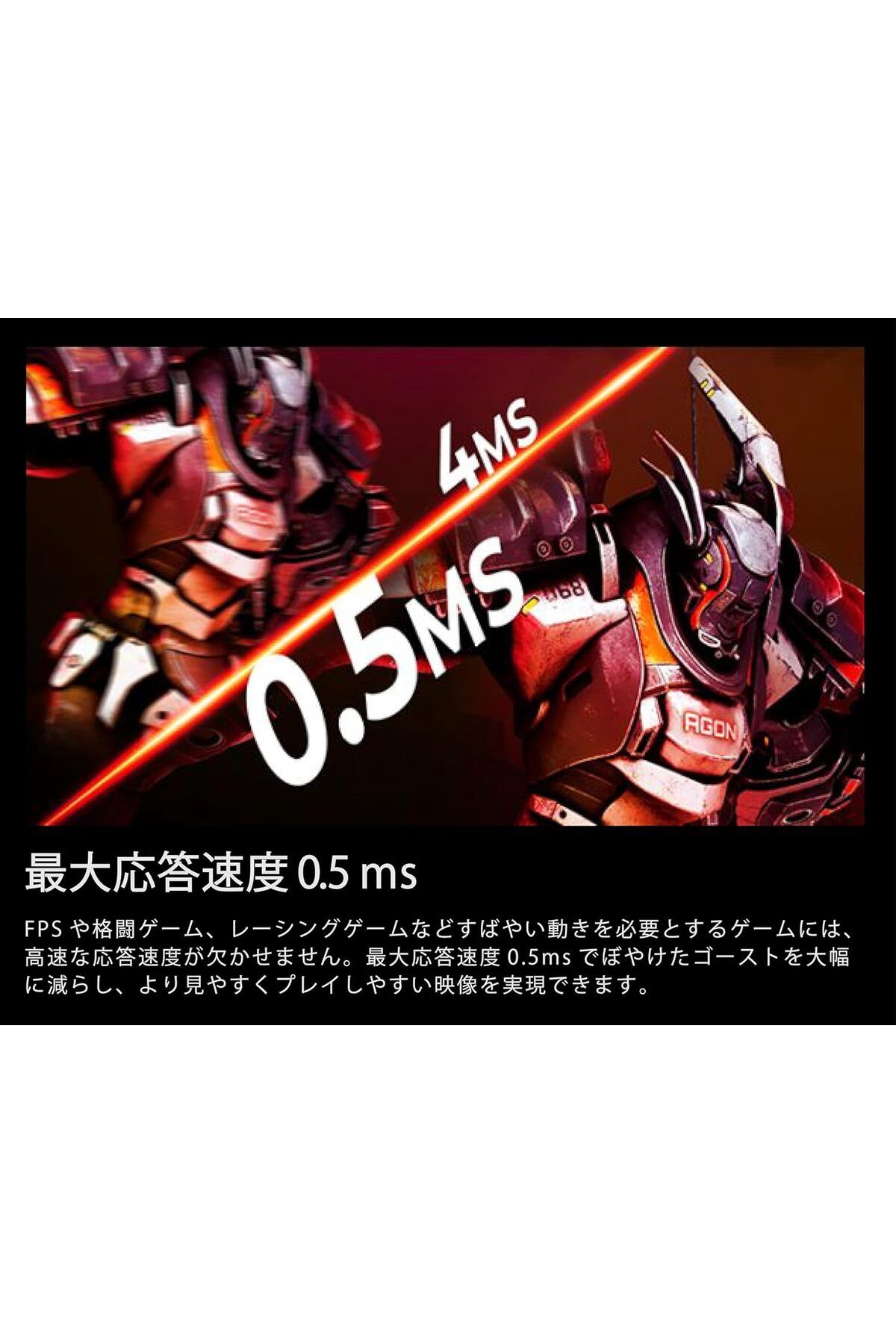 Aoc-Gaming Monitor IPS 23.8-Inch 24G42E – FHD 1920x1080, 180Hz Refresh Rate, 1ms GTG Response Time 5
