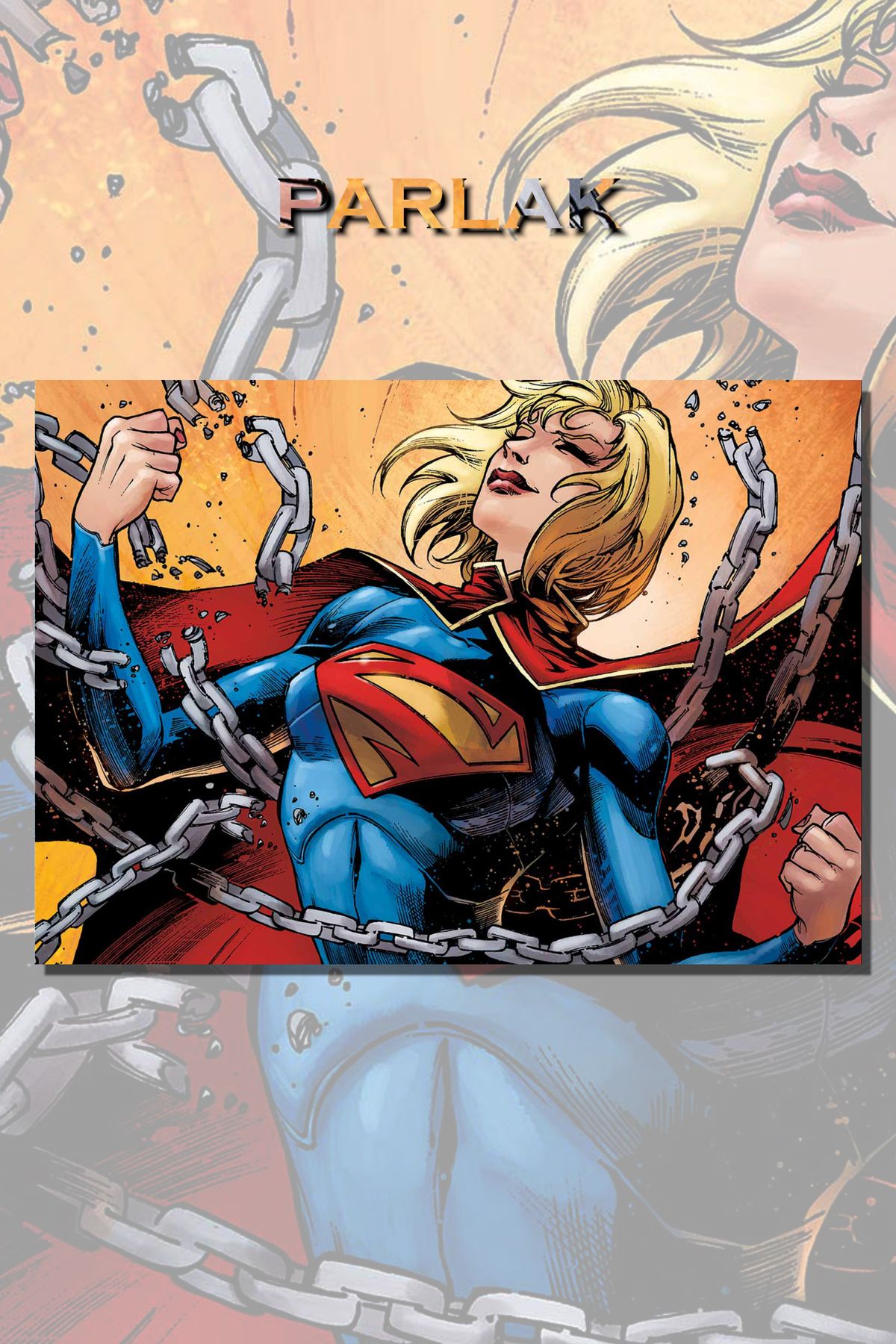 CALLWOOD Supergirl Çerçevesiz Film, Dizi Tablo,Poster - Duvar Kağıdı Yüksek Kaliteli Baskı