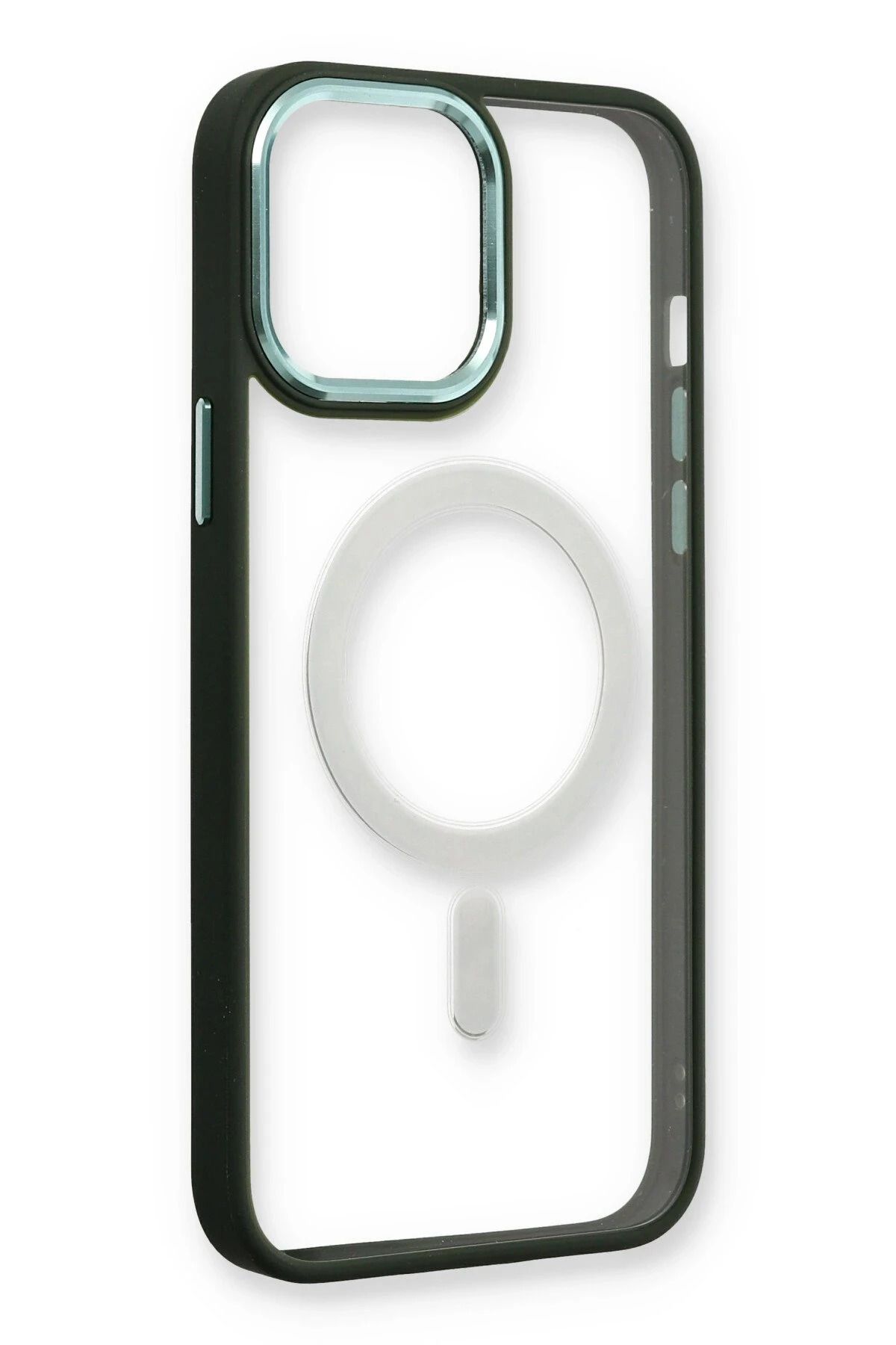 NewFace iPhone 14 Pro Max Uyumlu Kılıf Room Magneticsafe Silikon - Köknar Yeşili BSTMY