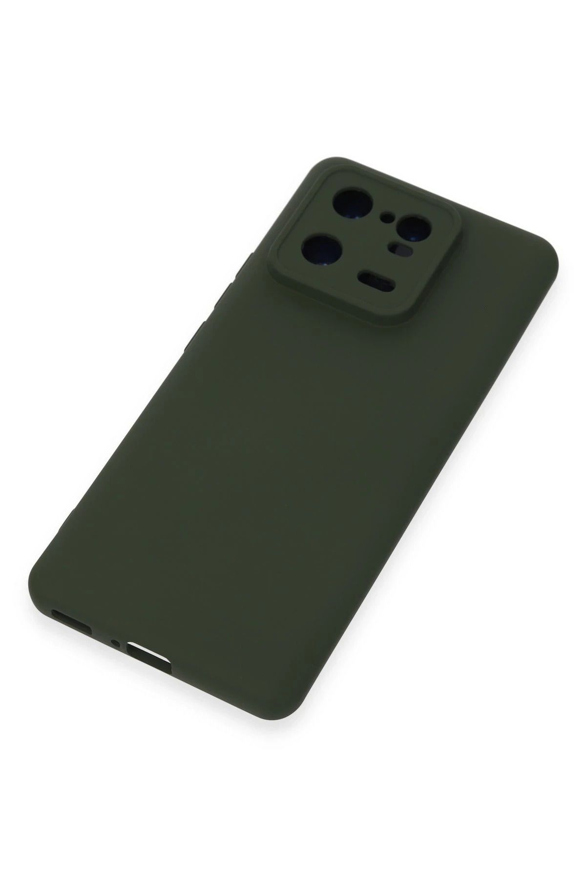 NewFace Xiaomi Mi 13 Pro Uyumlu Kılıf Nano içi Kadife Silikon - Koyu Yeşil BSTMY