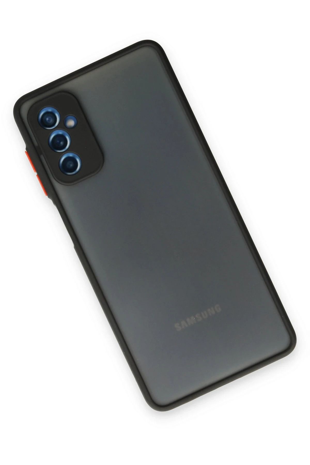 NewFace Samsung Galaxy M52 5G Kılıf Montreal Silikon Kapak - Siyah NRMSA
