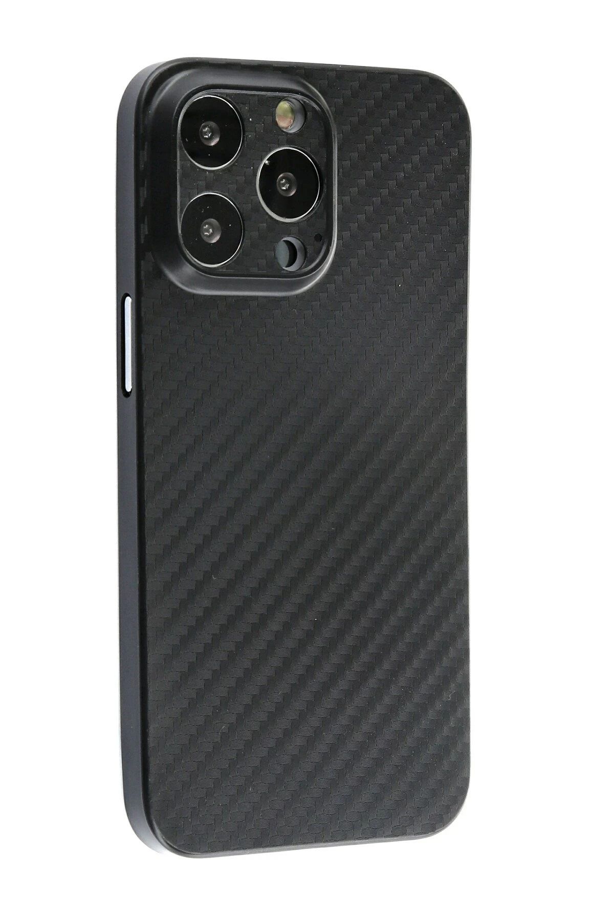 NewFace iPhone 13 Pro Kılıf Karbon PP Silikon - Siyah WLZOR