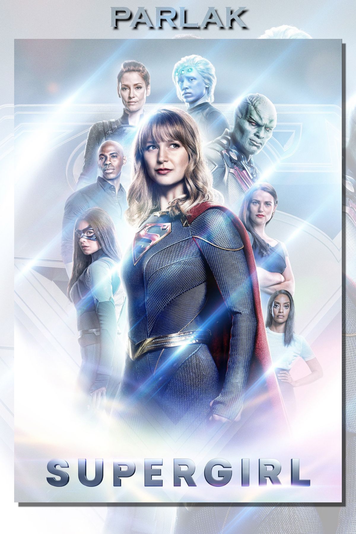 CALLWOOD Supergirl Çerçevesiz Film, Dizi Tablo,Poster - Duvar Kağıdı Yüksek Kaliteli Baskı