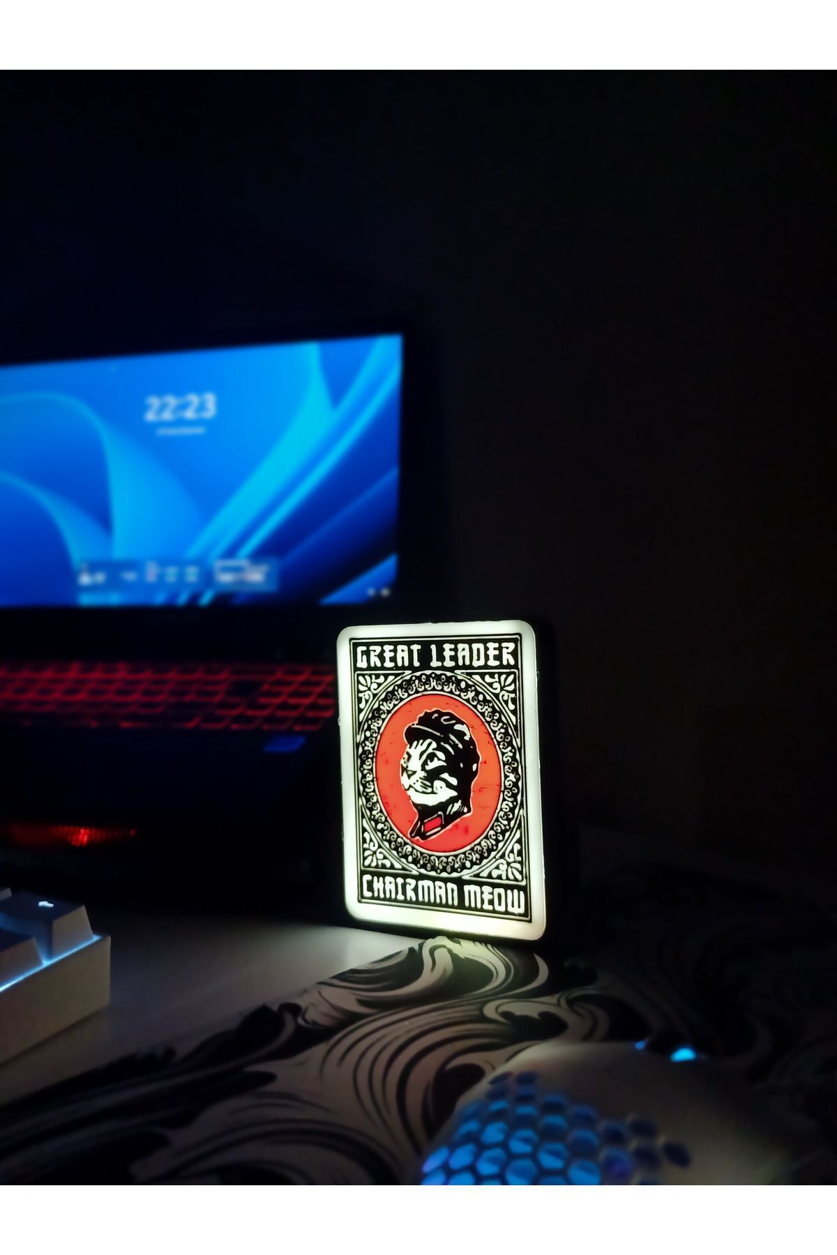 KFK Kedi Gece ve Masa Lambası