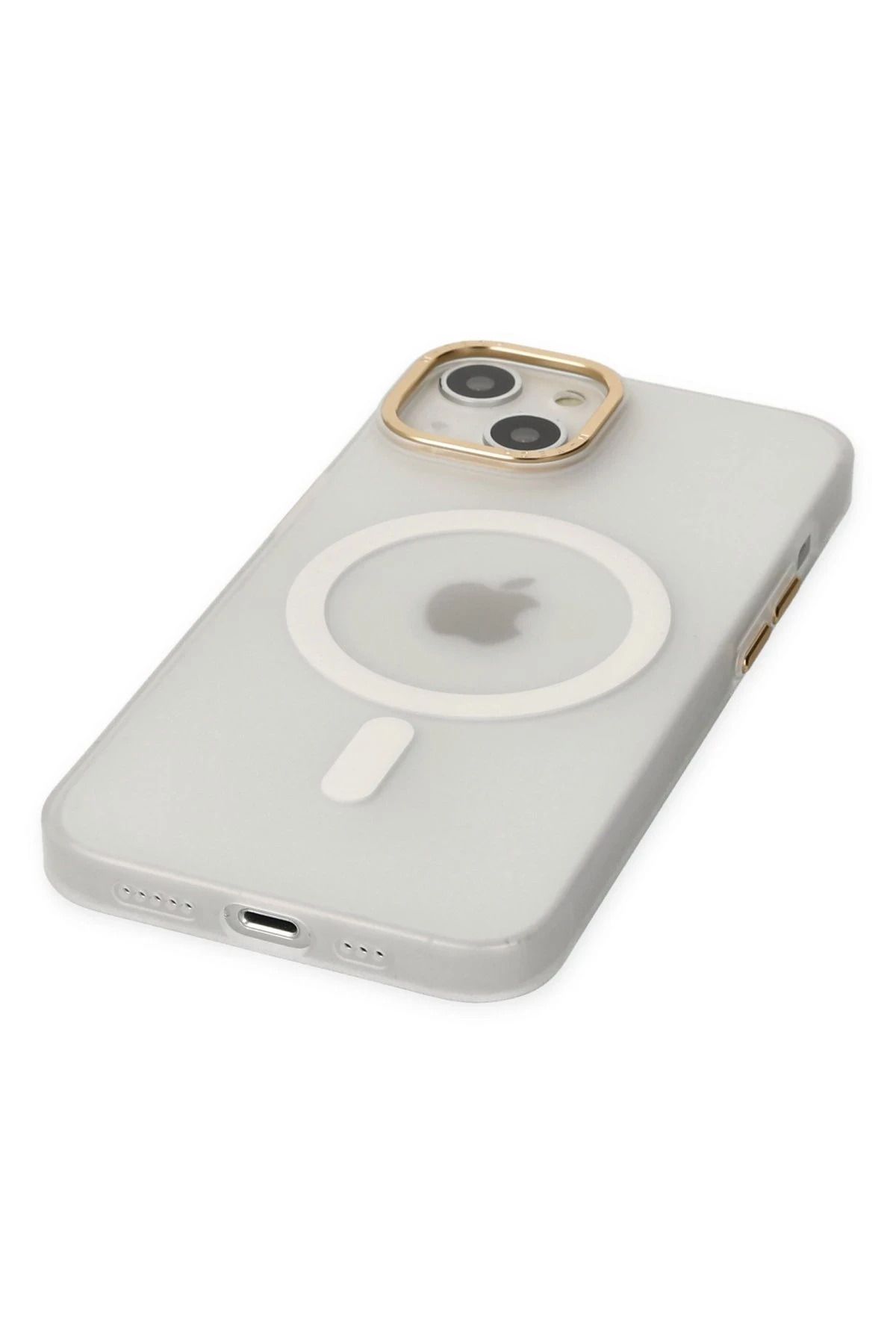 NewFace iPhone 15 Kılıf Lodos Magneticsafe Mat Kapak - Şeffaf BSTMY