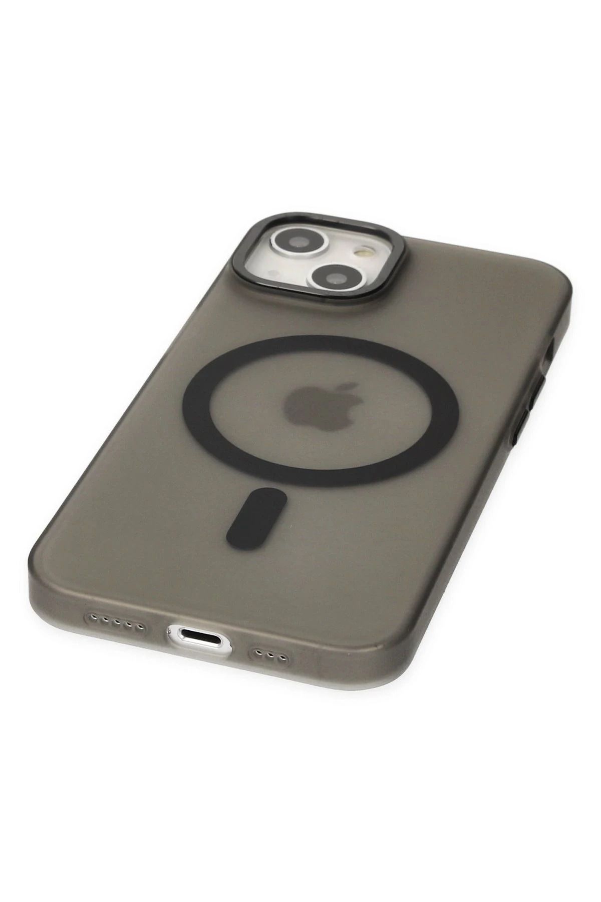 NewFace iPhone 15 Kılıf Lodos Magneticsafe Mat Kapak - Siyah BSTMY