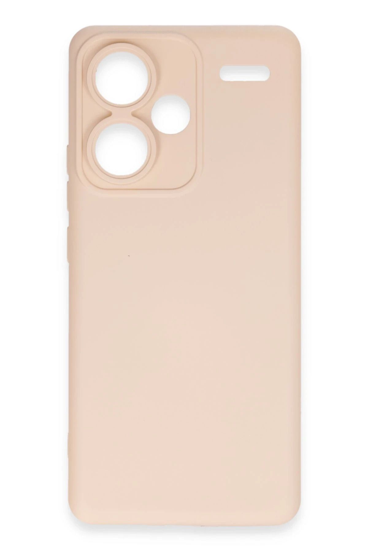 NewFace Xiaomi Redmi Note 13 Pro Plus  Uyumlu Kılıf Nano içi Kadife Silikon - Pudra SVLRS