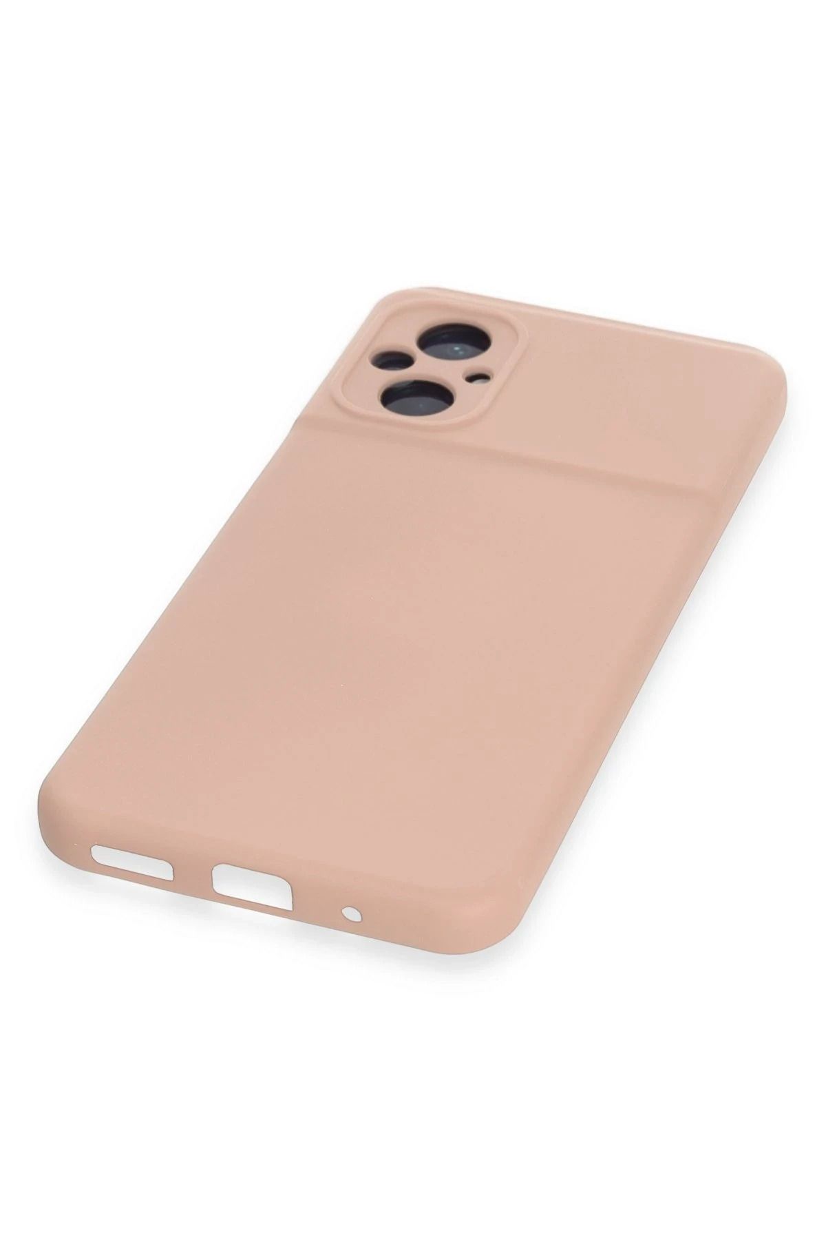 NewFace Xiaomi Poco M5 Uyumlu Kılıf Nano içi Kadife Silikon - Pudra DPMAH