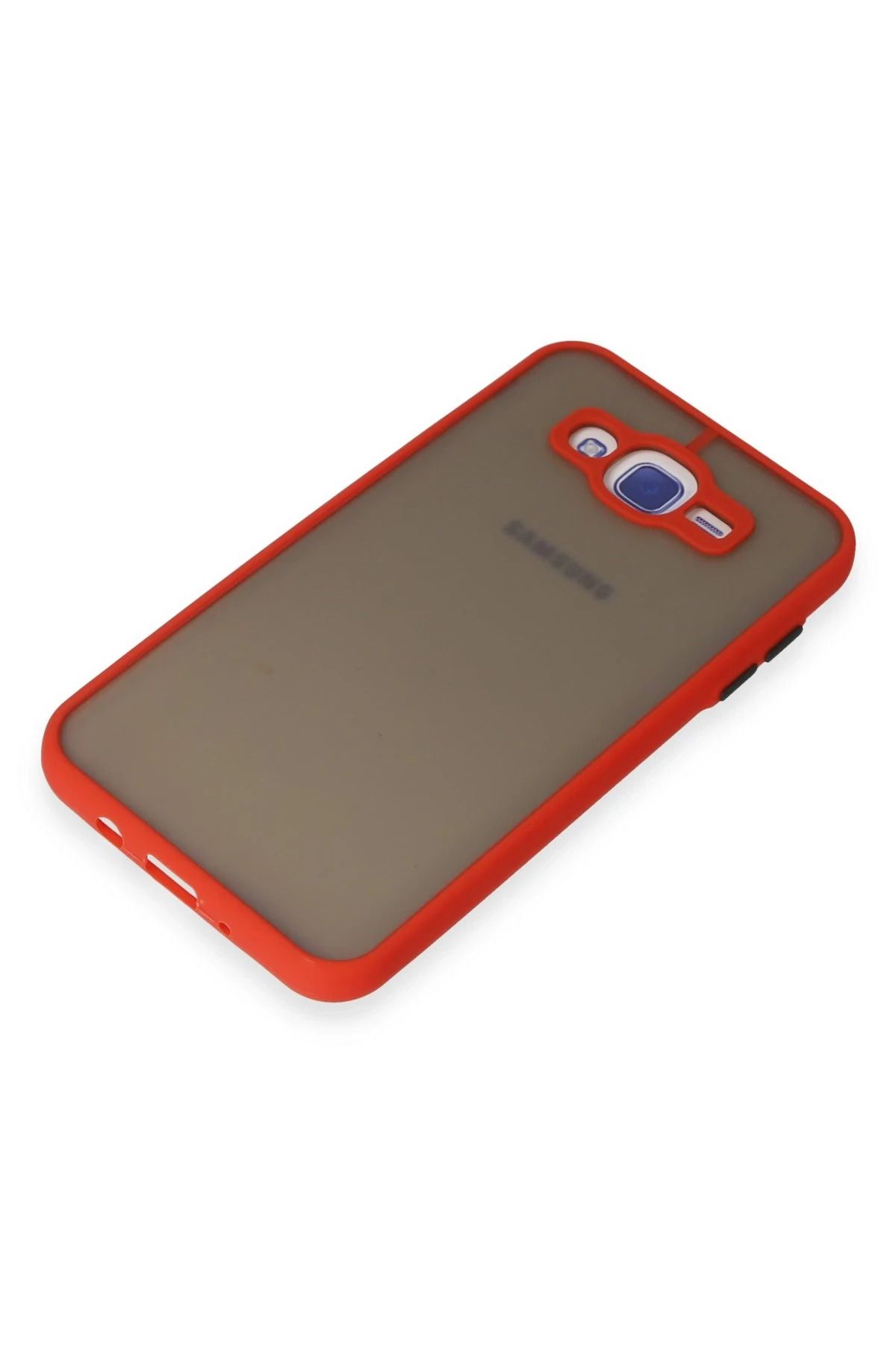 NewFace Samsung Galaxy J7 Kılıf Montreal Silikon Kapak - Kırmızı NRMSA