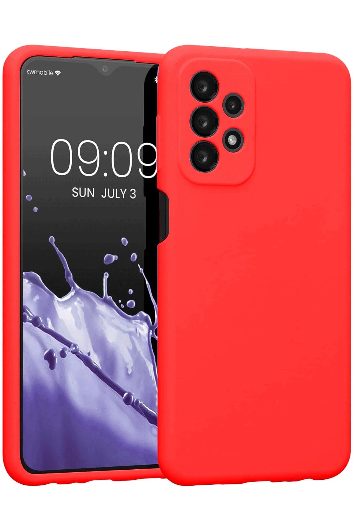 NewFace Samsung Galaxy A23 4G Kılıf First Silikon - Kırmızı BSTMY