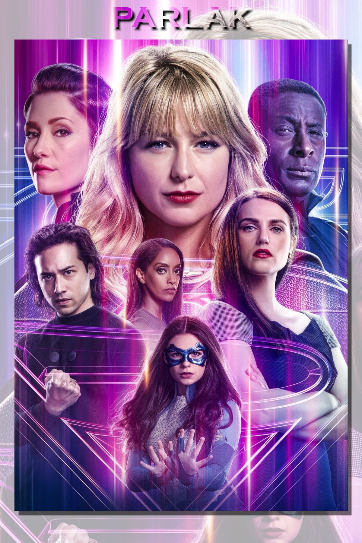 CALLWOOD Supergirl Çerçevesiz Film, Dizi Tablo,Poster - Duvar Kağıdı Yüksek Kaliteli Baskı