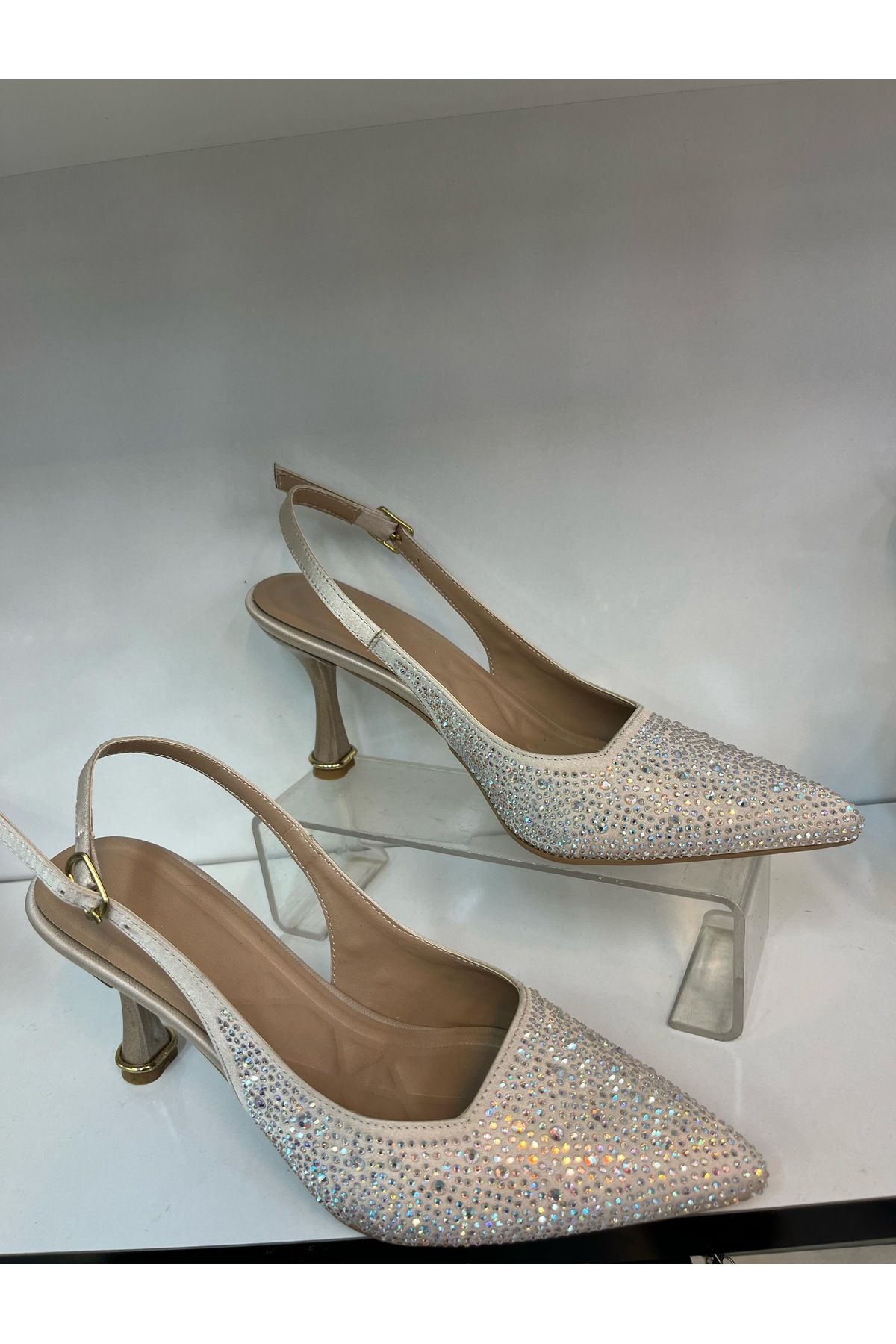 Forever Taşlı kadın abiye stiletto
